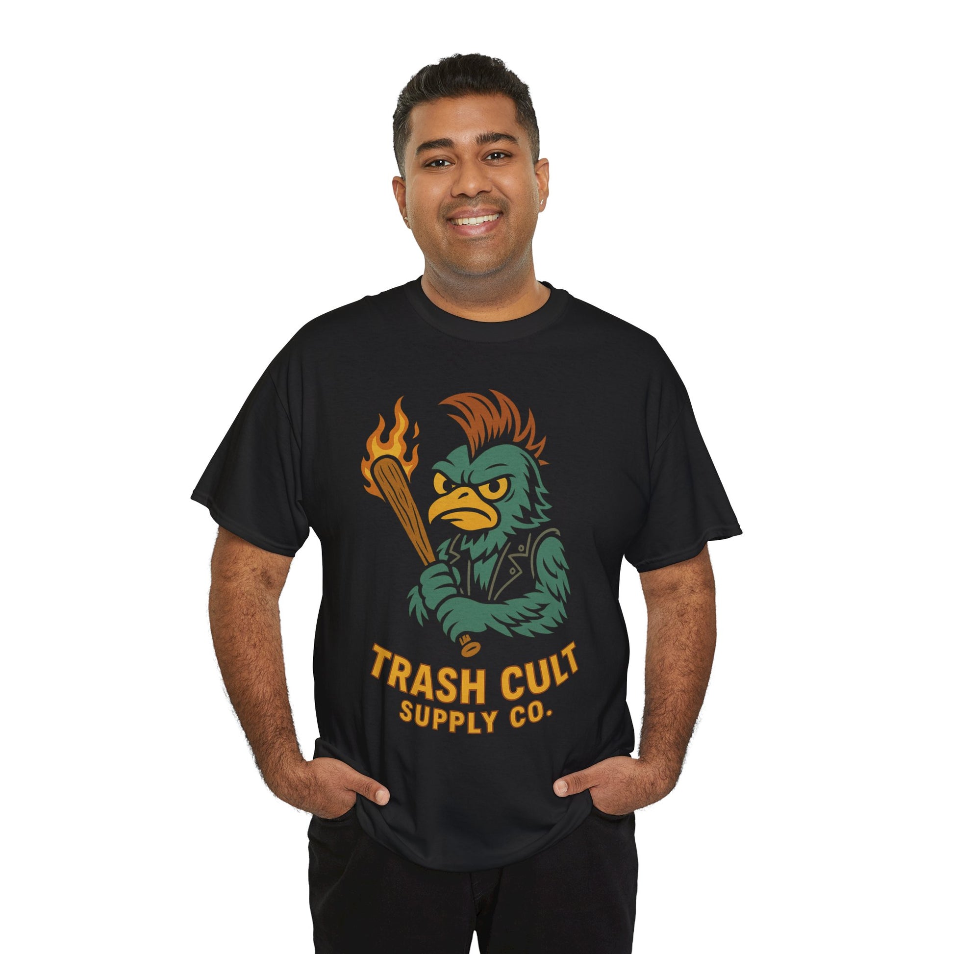 Trash Cult Heavy Cotton Tee - Unisex Graphic Tee, Streetwear Shirt, Casual Wear, Gift for Him/Her, Punk Style Apparel