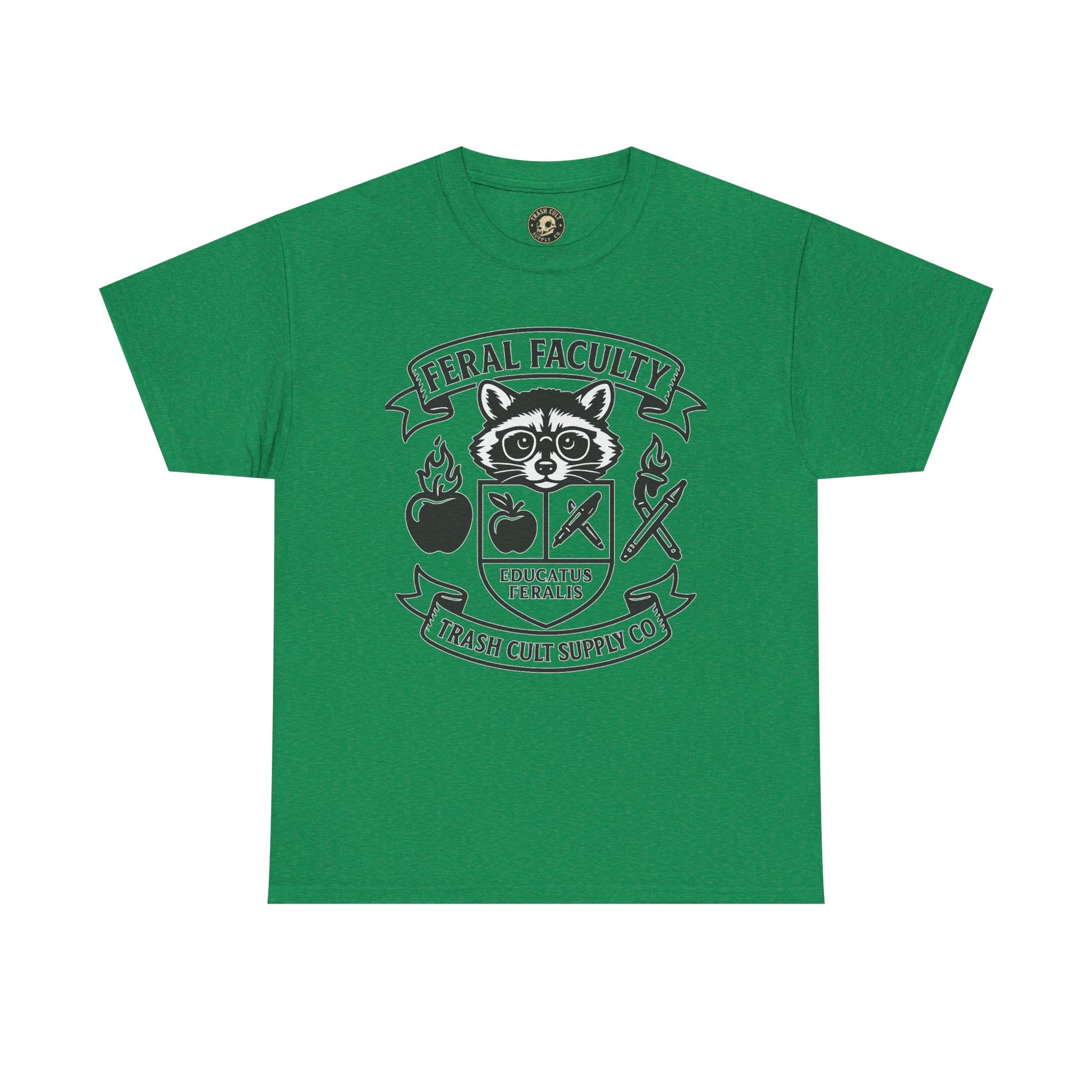 Feral Faculty Tee, Fun Teacher Shirt, Animal Lover Gift, Cool Graphic Tee, Casual Everyday Wear, Unisex Cotton T-Shirt