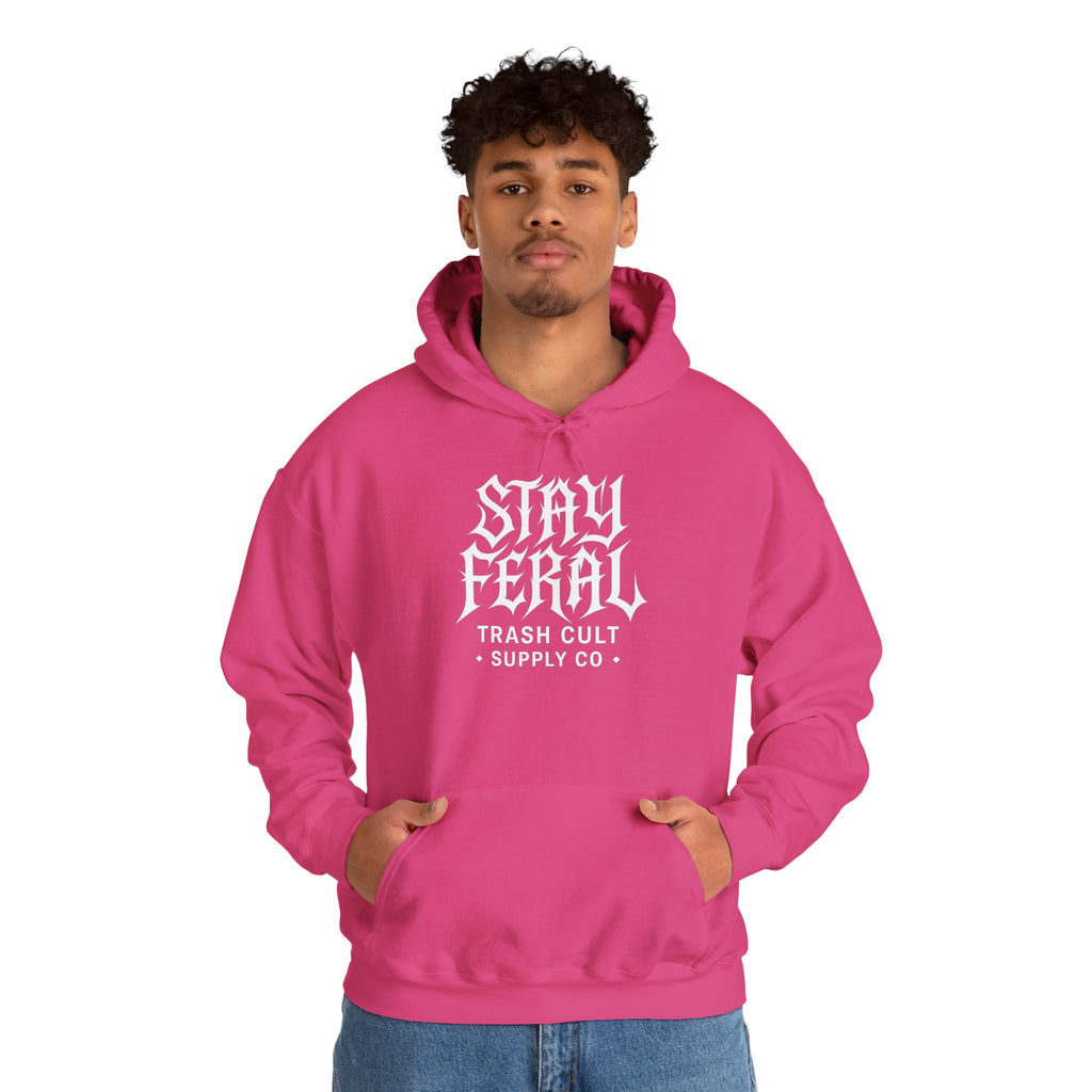 Stay Feral Gothic Hoodie – Trash Cult Supply Co Unisex Pullover