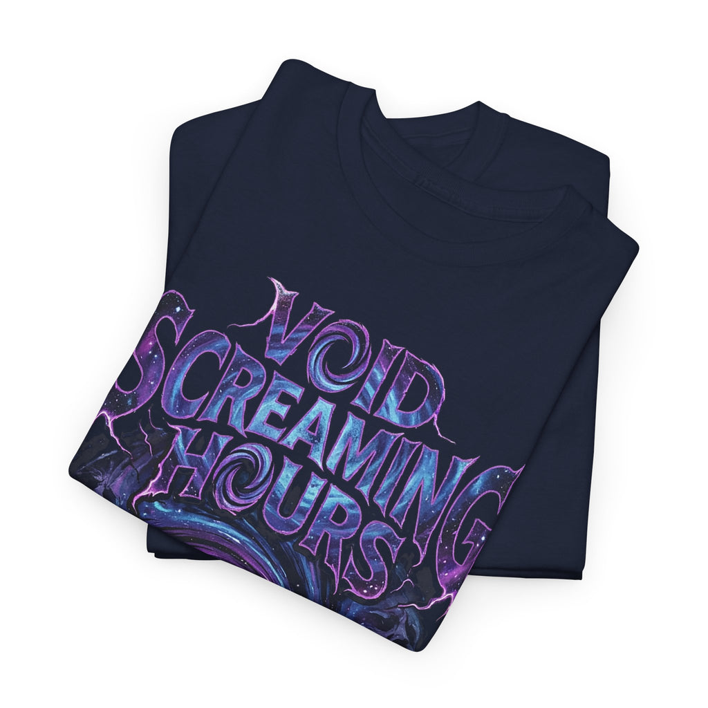 Void Screaming Hours Tee — Gothic Cosmic Horror T‑Shirt