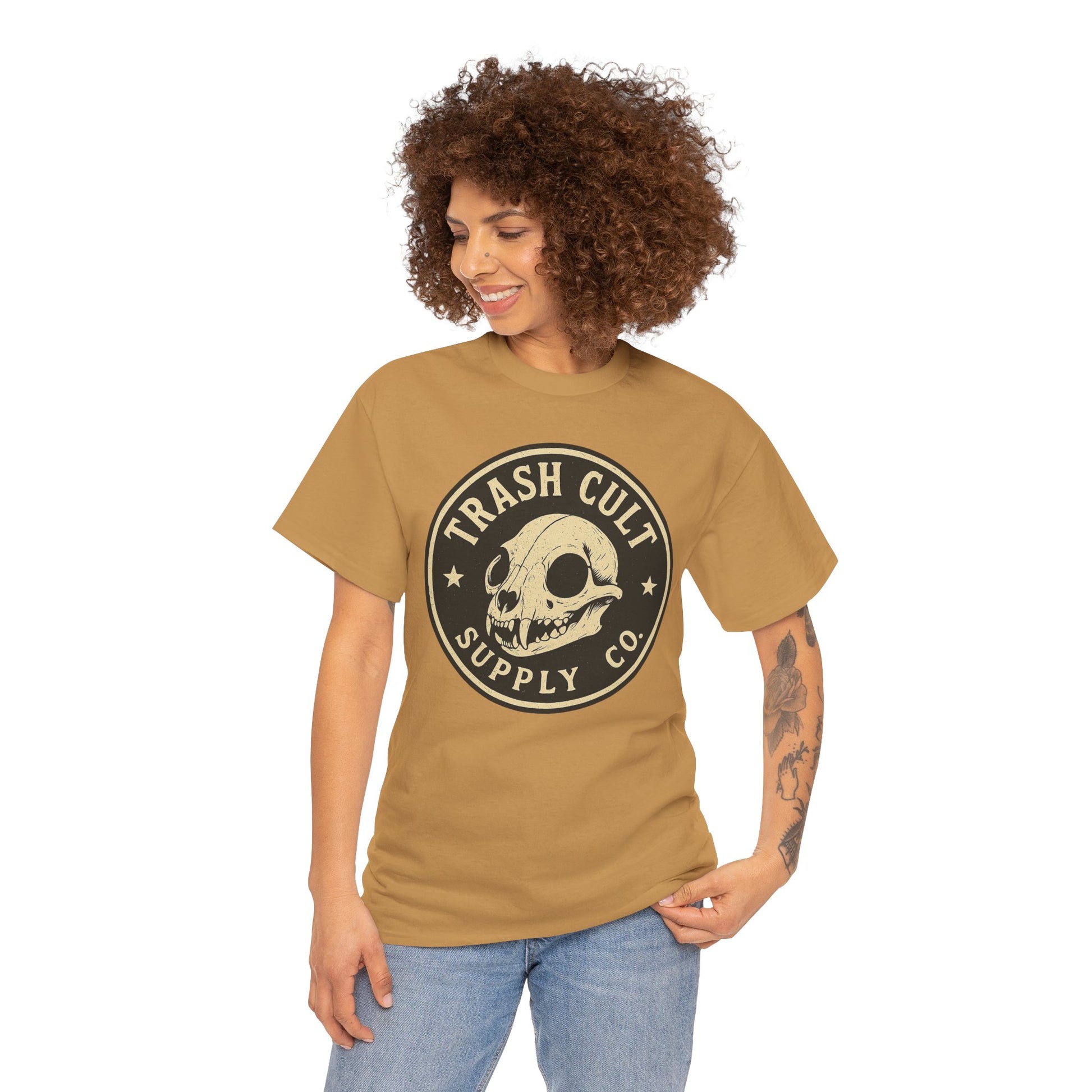 Trash Cult Skull - Stay Feral Culture Vibe, Streetwear Gift, Casual Outfit, Festival Wear, Trendy Apparel, Unique Present