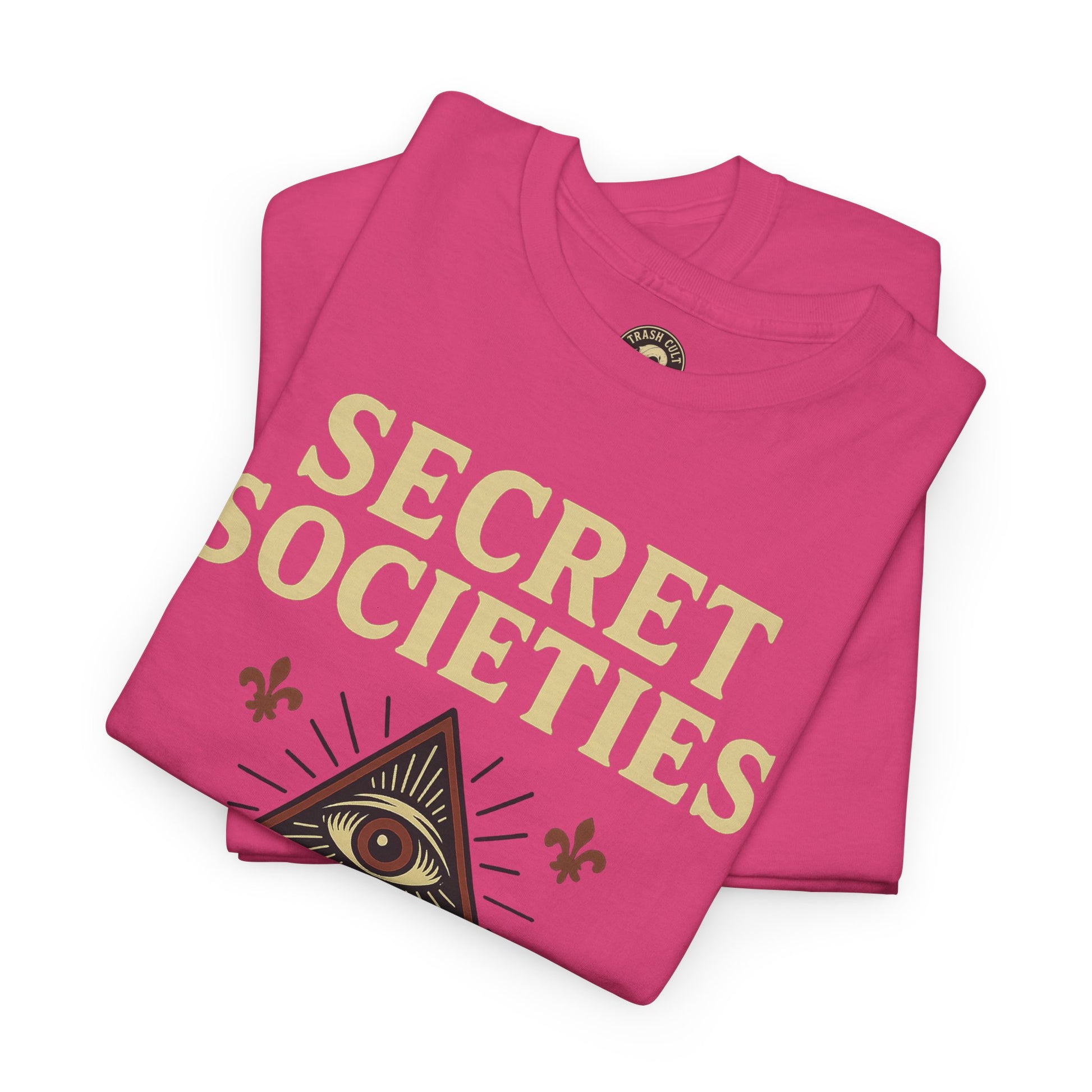 Secret Societies Shirt – Illuminati Eye Graphic Tee – Gildan 5000 Soft Cotton – Trash Cult Vintage Design