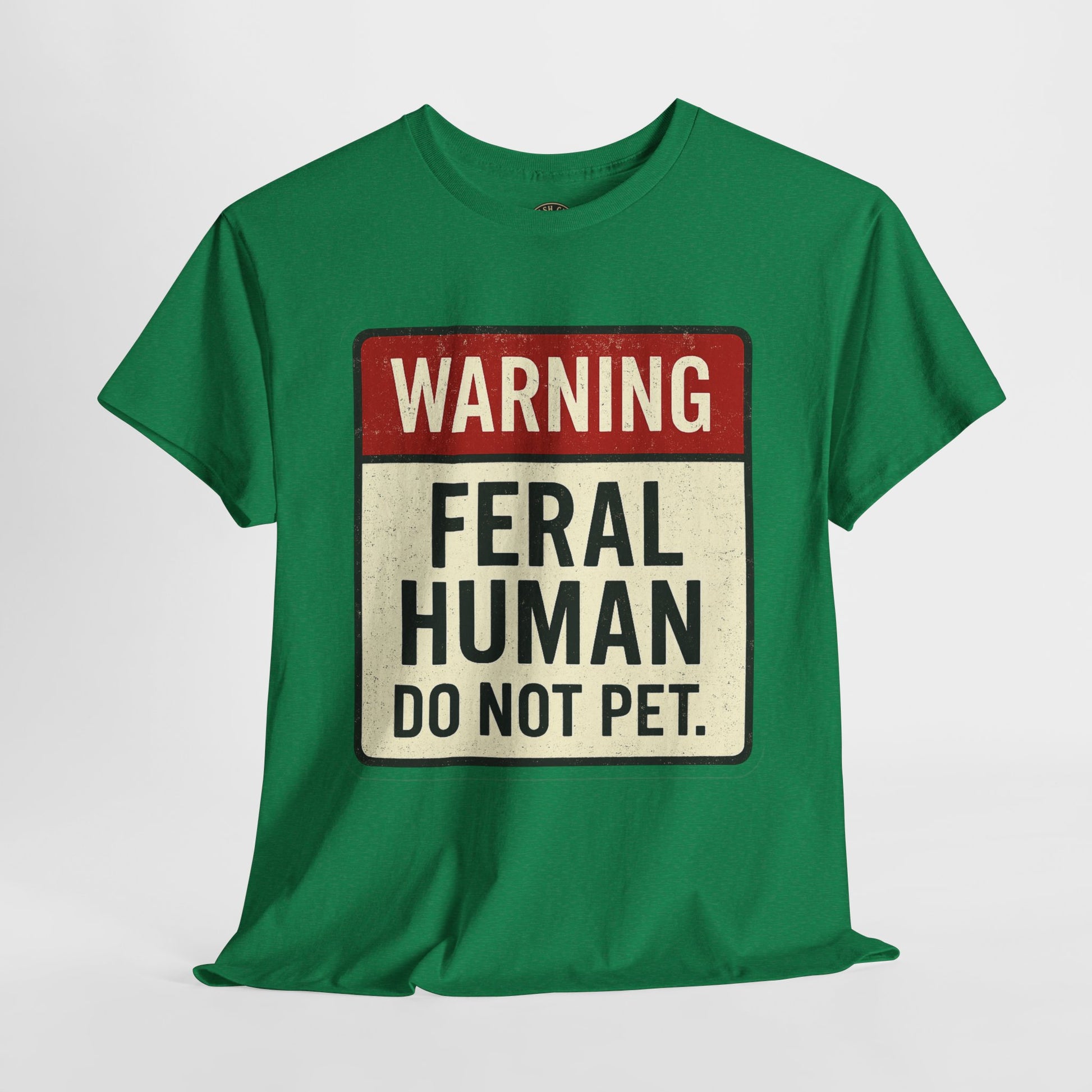 Warning Feral Human Tee: Unisex Humorous Cotton Shirt, Gift for Animal Lovers, Funny Tee, Unique Statement Apparel, Casual Wear, [...]