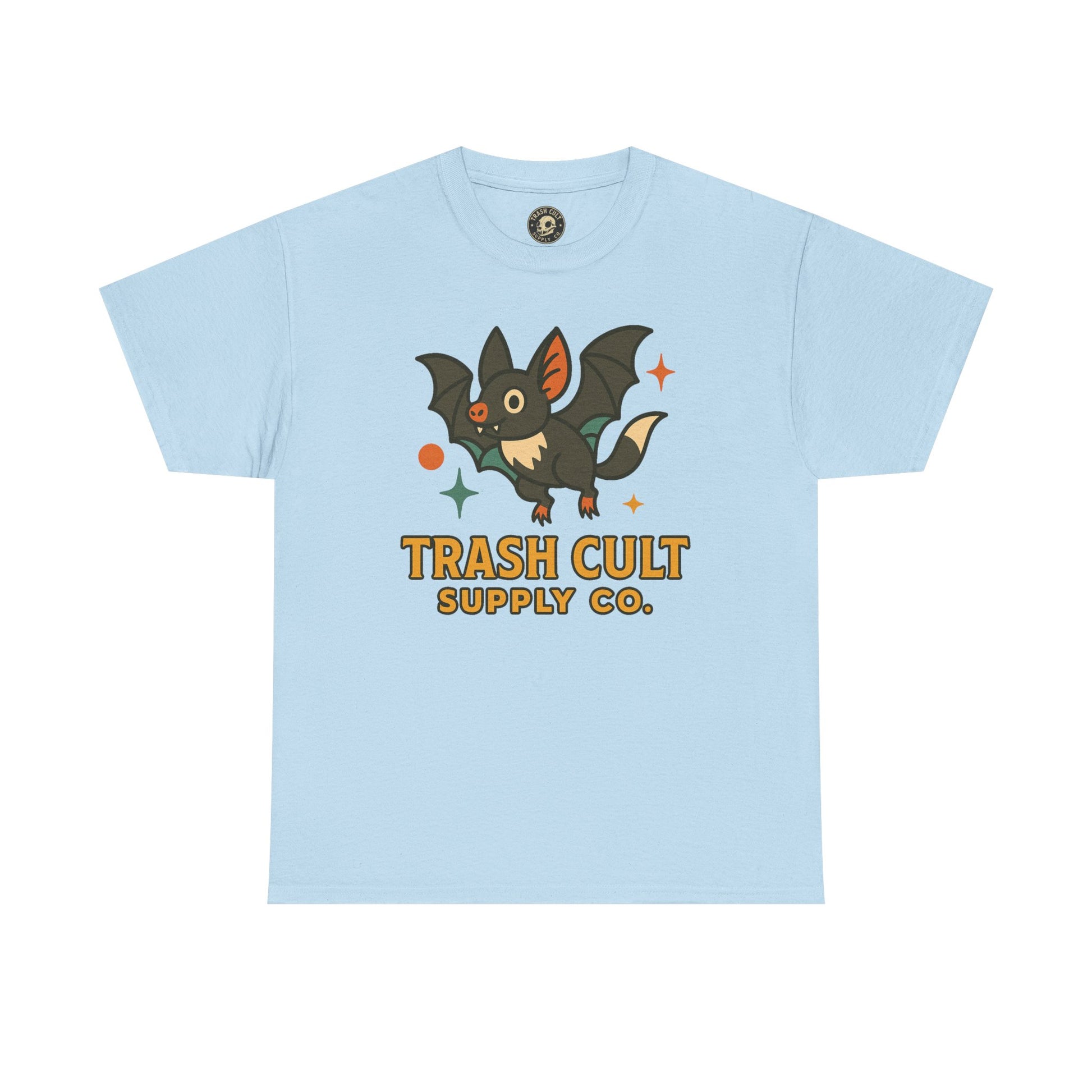 Trash Cult Supply Co. Unisex Heavy Cotton Tee - Fun Graphic Tee for Casual Wear, Perfect Gift for Bat Lovers, Halloween T-Shirt, [...]