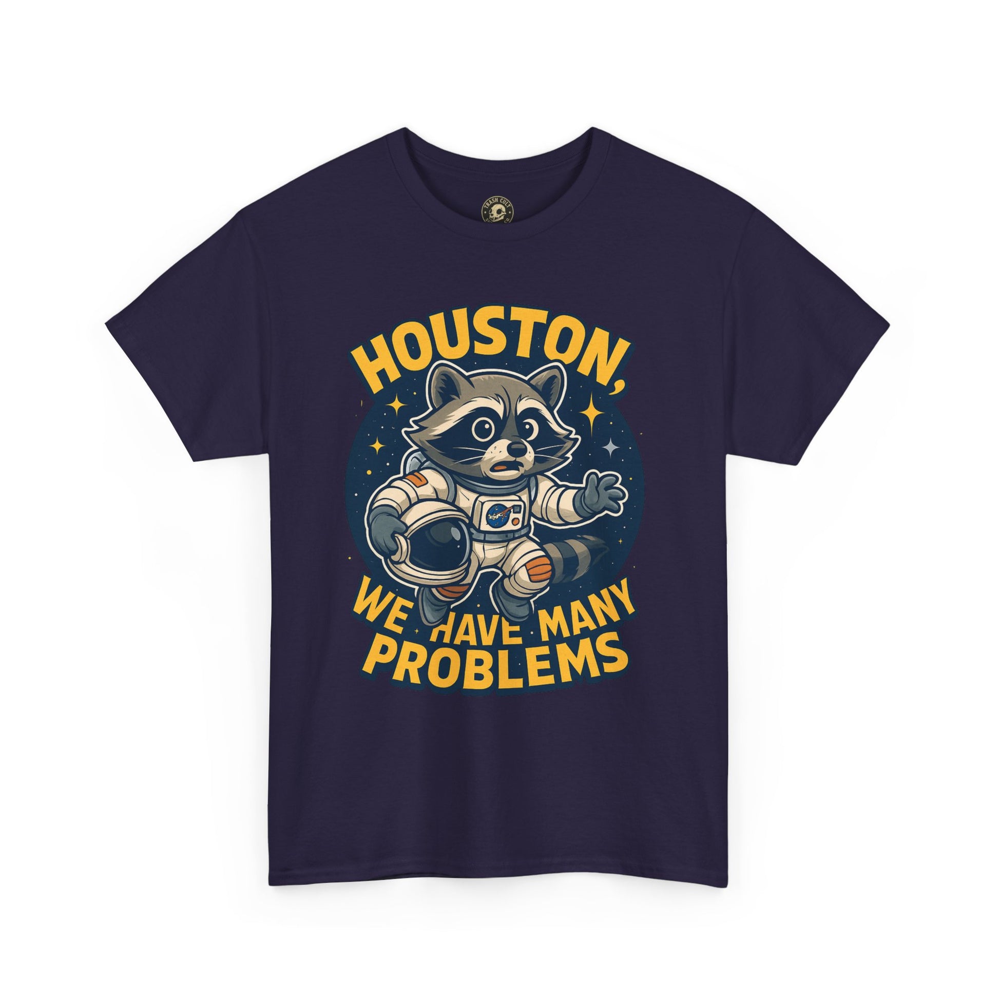 Houston We Have Many Problems T-Shirt, Unisex Graphic Tee, Space-Themed Apparel, Funny Gift for Astronaut Lovers, Casual Wear, Nerdy T-Shirt