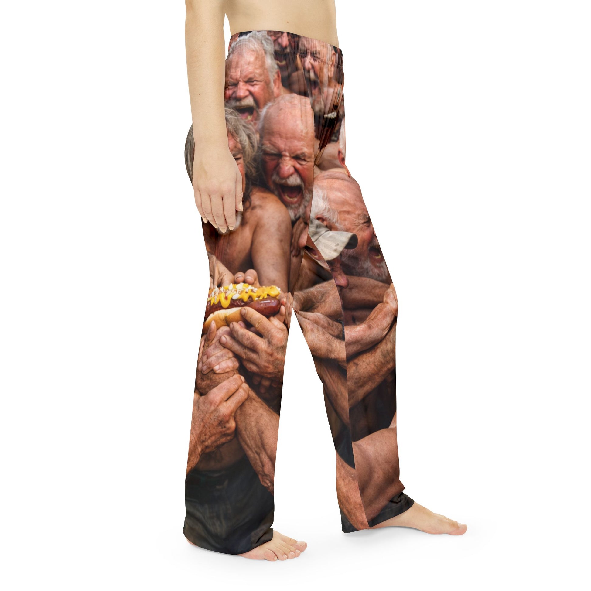 Mustard Madness Pajama Pants – Old Men, One Hot Dog, Zero Dignity