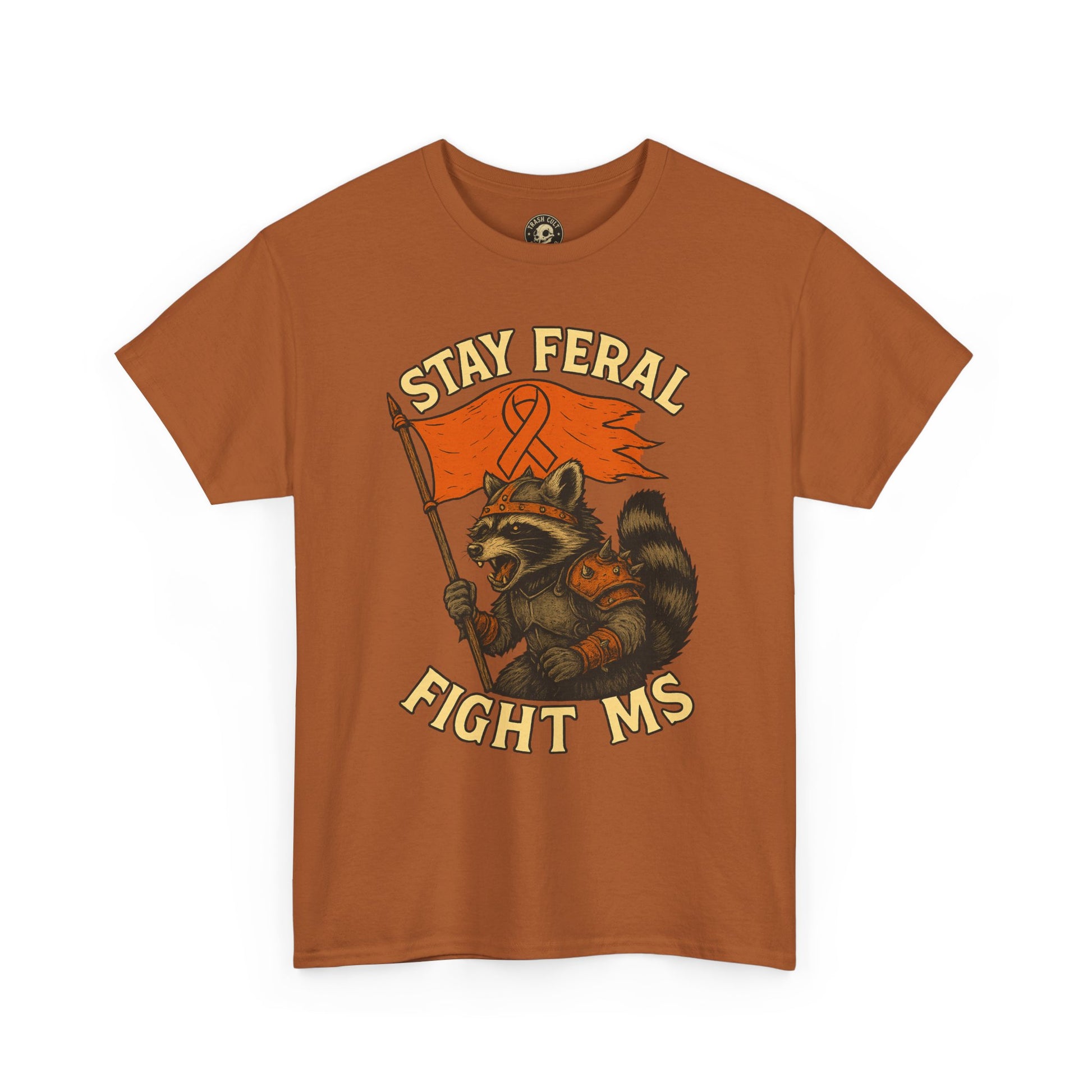 Stay Feral Fight MS Raccoon warrior shirt