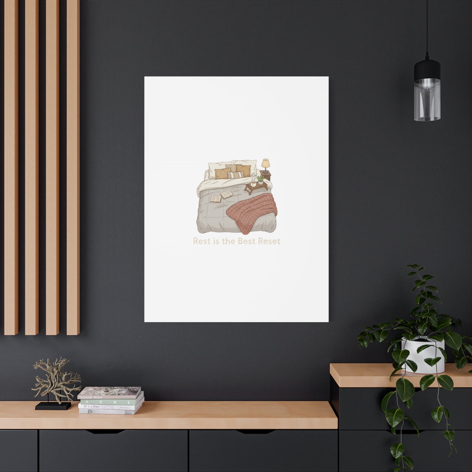 Rest is the Best Reset Canvas | sleepy humor, restful vibes