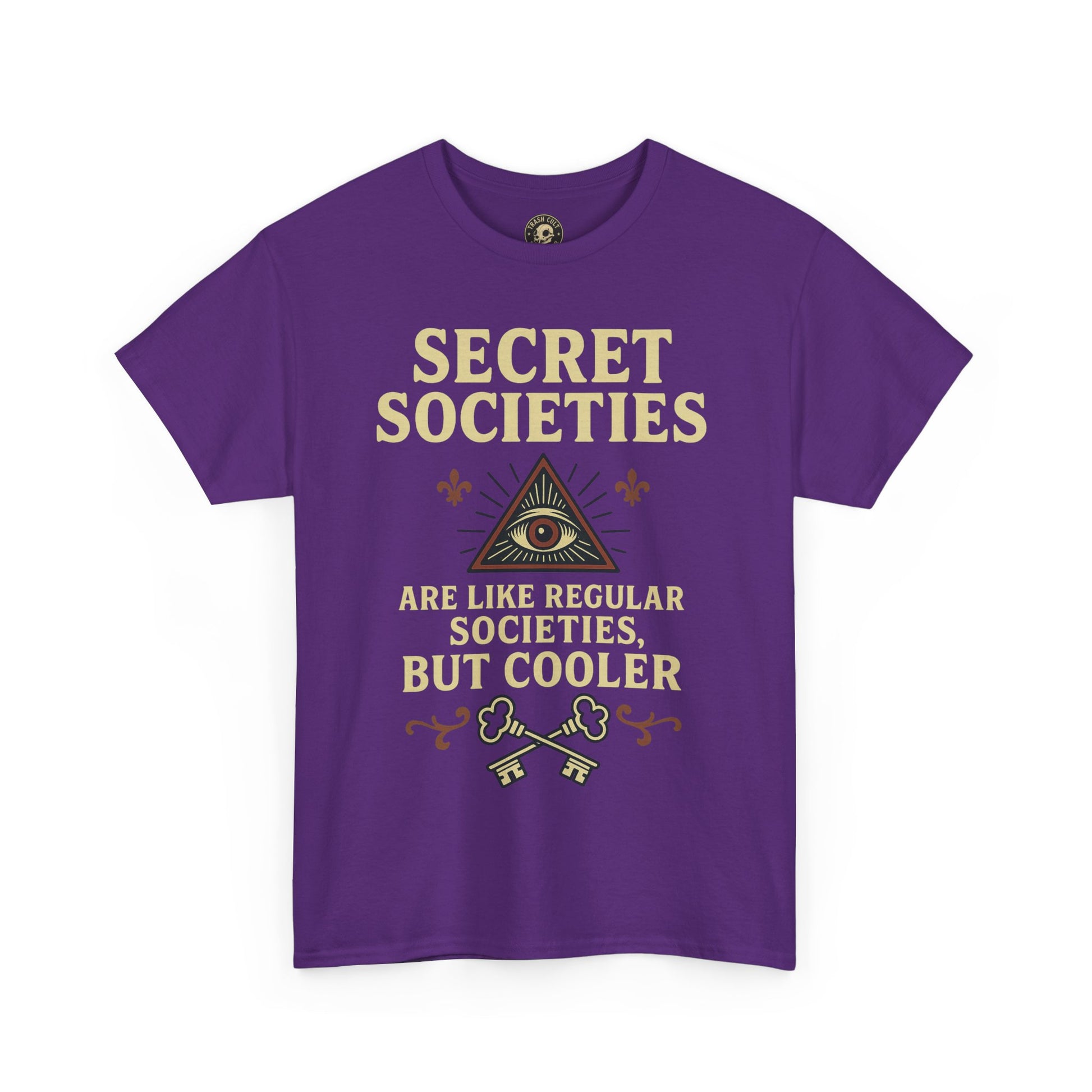 Secret Societies Shirt – Illuminati Eye Graphic Tee – Gildan 5000 Soft Cotton – Trash Cult Vintage Design
