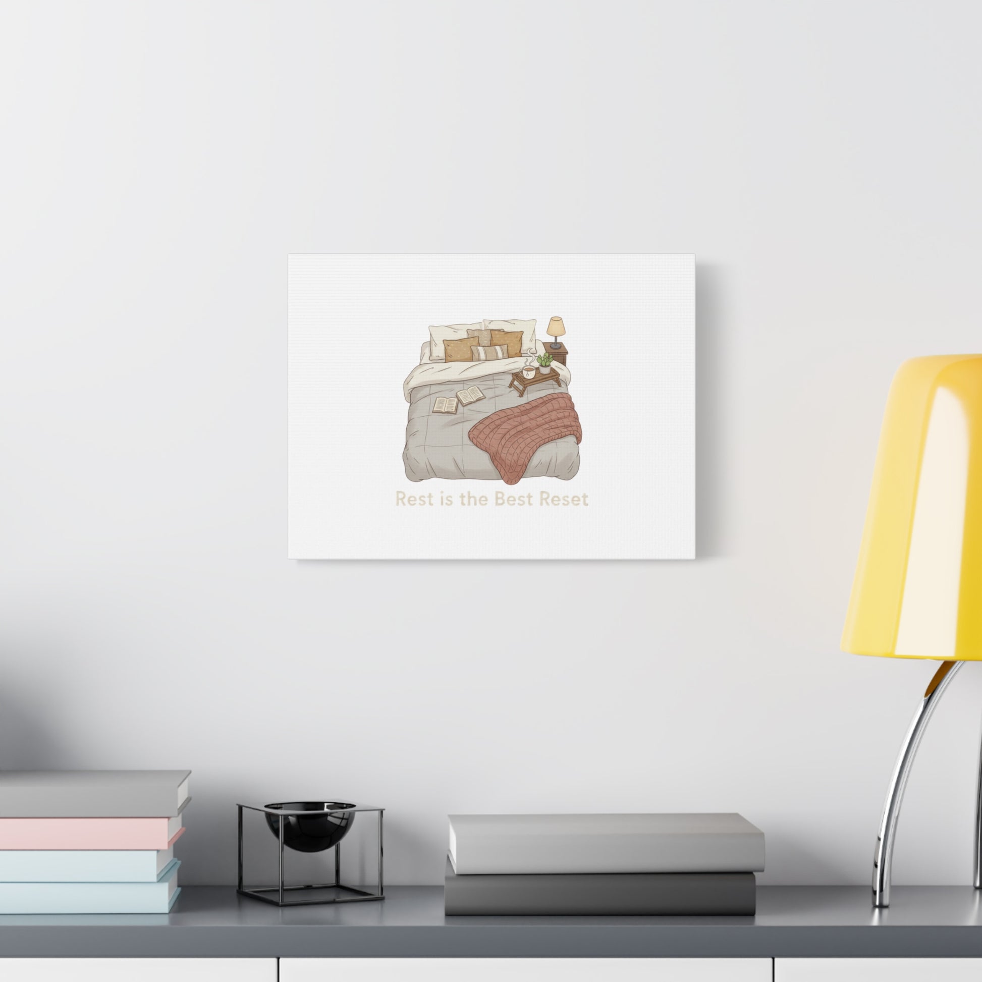 Rest is the Best Reset Canvas | sleepy humor, restful vibes