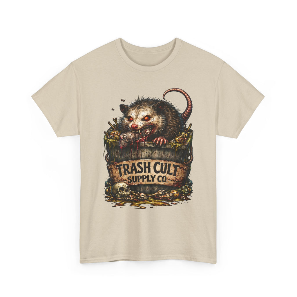 Opossum Trash Cult Tee — Vintage Grunge Wildlife Graphic T-Shirt