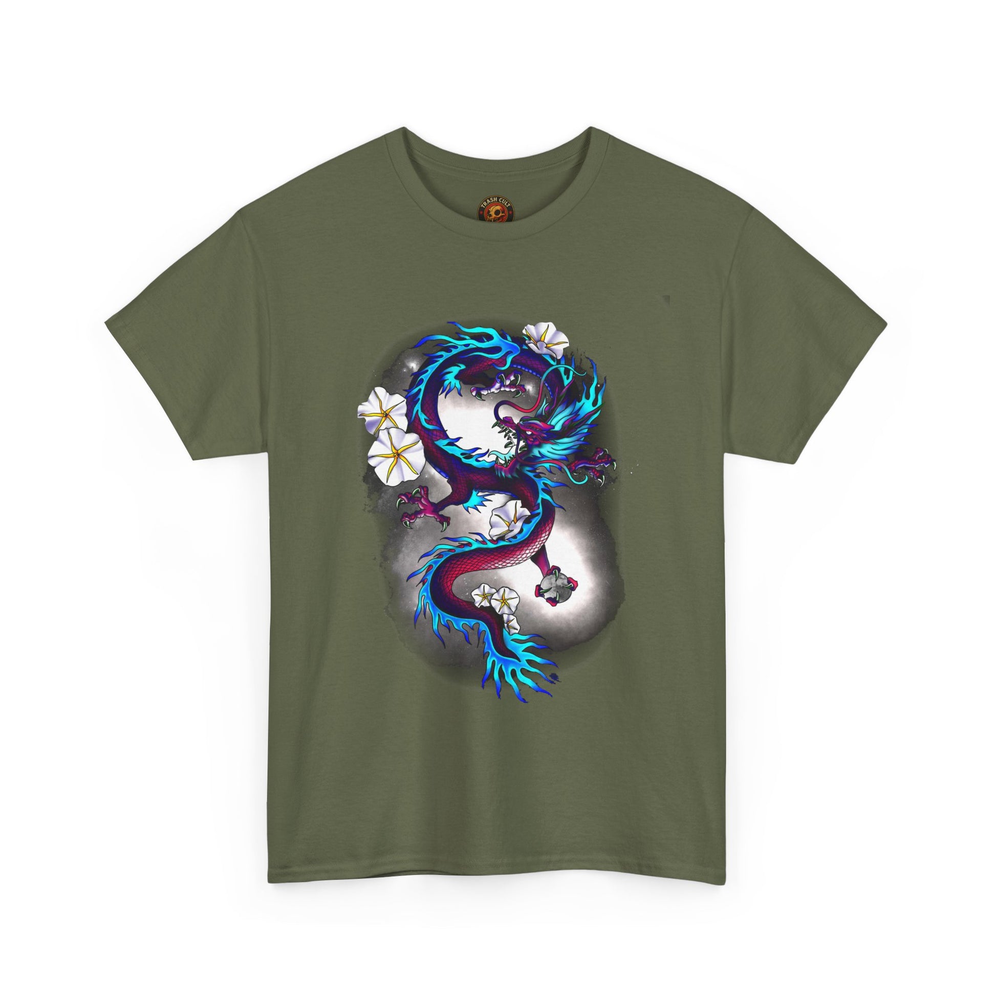 Electric Dragon Tattoo T-Shirt – Lara Davenport x Trash Cult Supply Co. Collab (Gildan 5000)