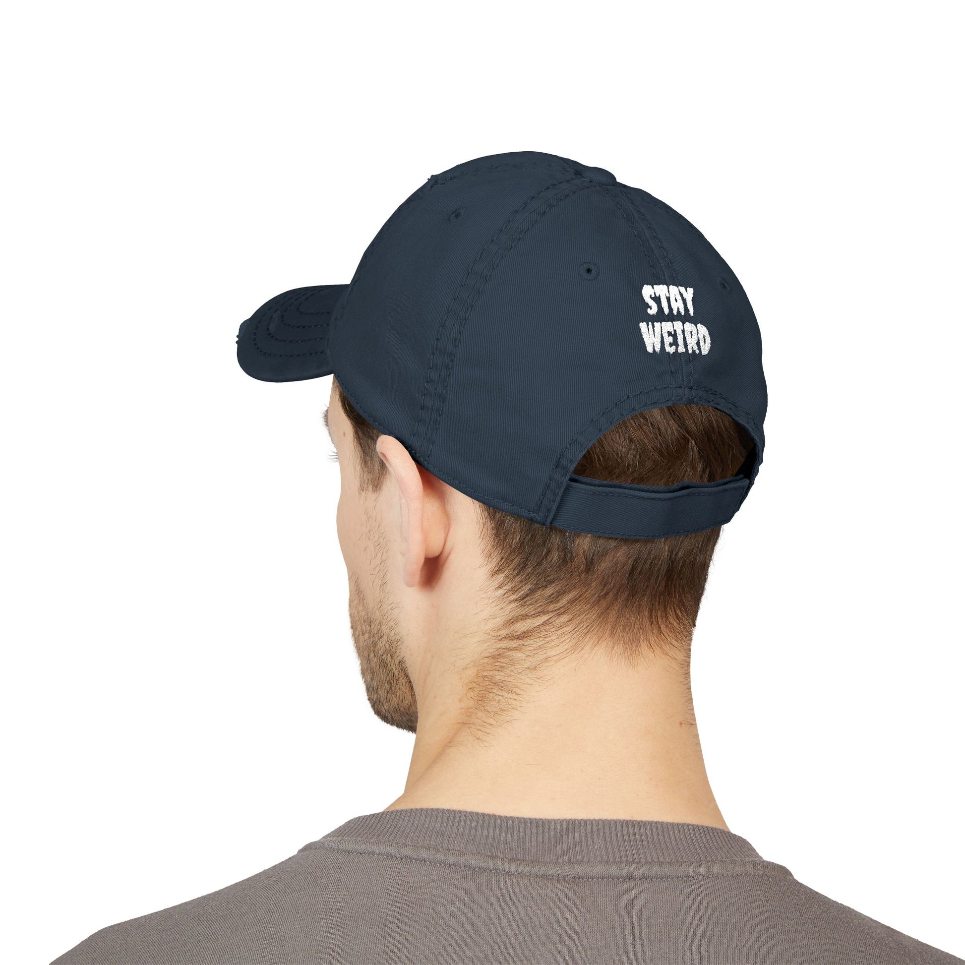 FERAL Distressed Dad Hat – Stay Weird Vintage Cap