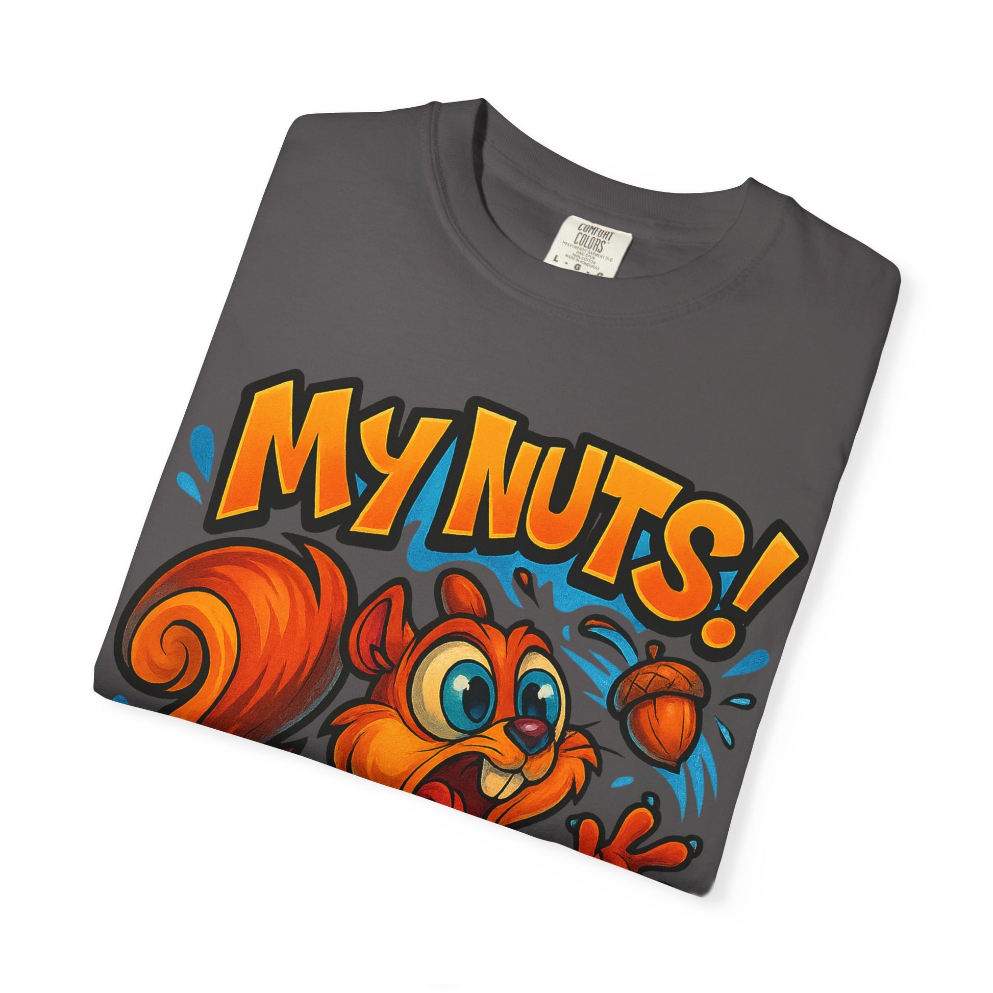 My Nuts! Squirrel Shirt – Funny New School Tattoo Style Tee | Gildan 5000