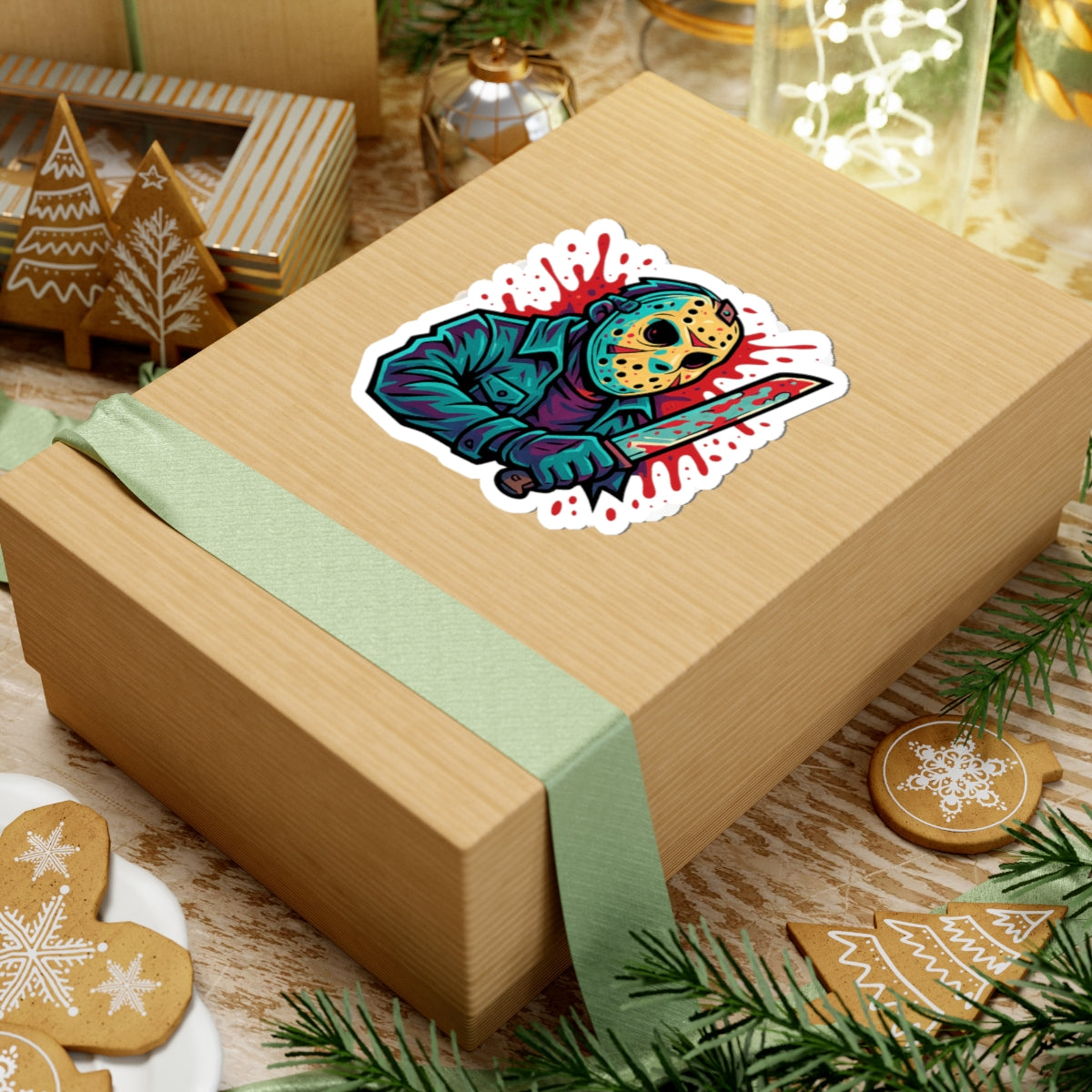 Jason Voorhees Graffiti Sticker – New School Slasher Art Kiss Cut
