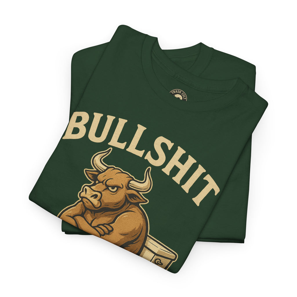 “BULLSHIT” Angry Bull Toilet Tee – Trash Cult Supply Co. | Gildan 5000 T-Shirt