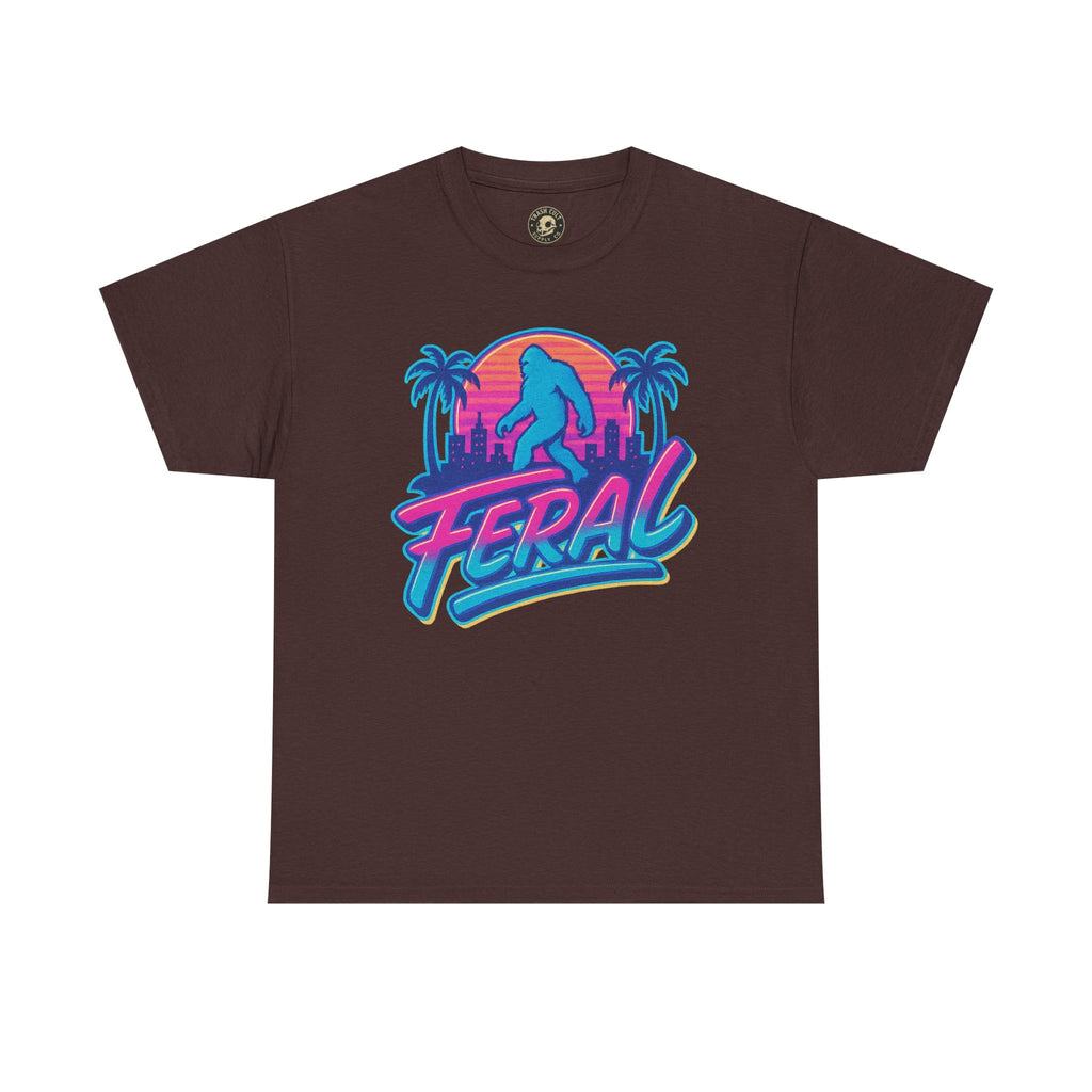 Retro Feral Bigfoot Tee – Tropical Chaos Meets Cryptid Cool