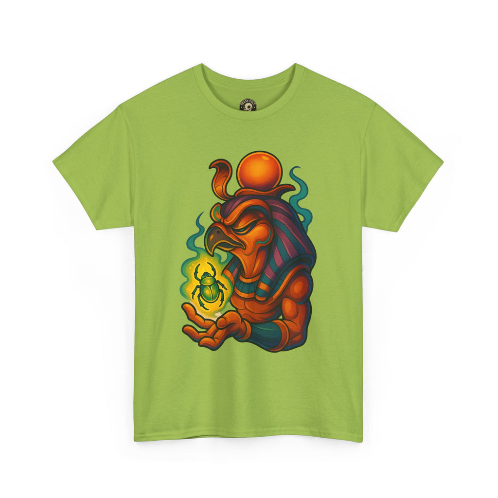 Mystical Guardian Unisex Heavy Cotton Tee, Graphic T-Shirt, Bohemian Style, Unique Fashion, Gift for Fans, Statement Tee