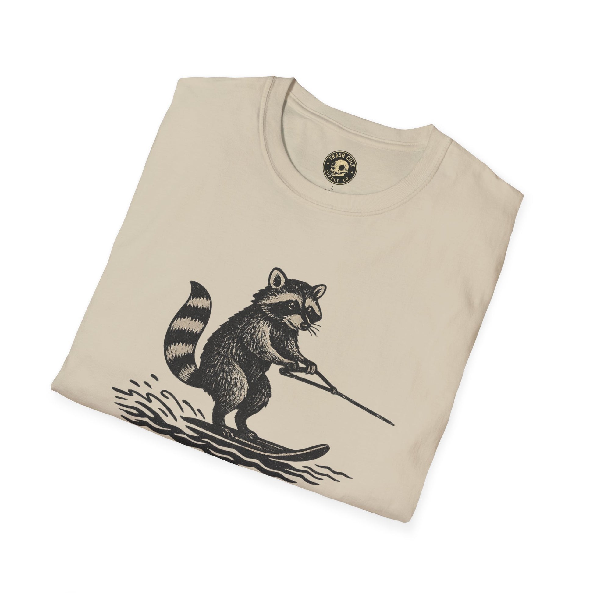 Feral Water Skiing Raccoon Vintage Shirt – Trash Cult Supply Co. | Gildan 2000 Softstyle