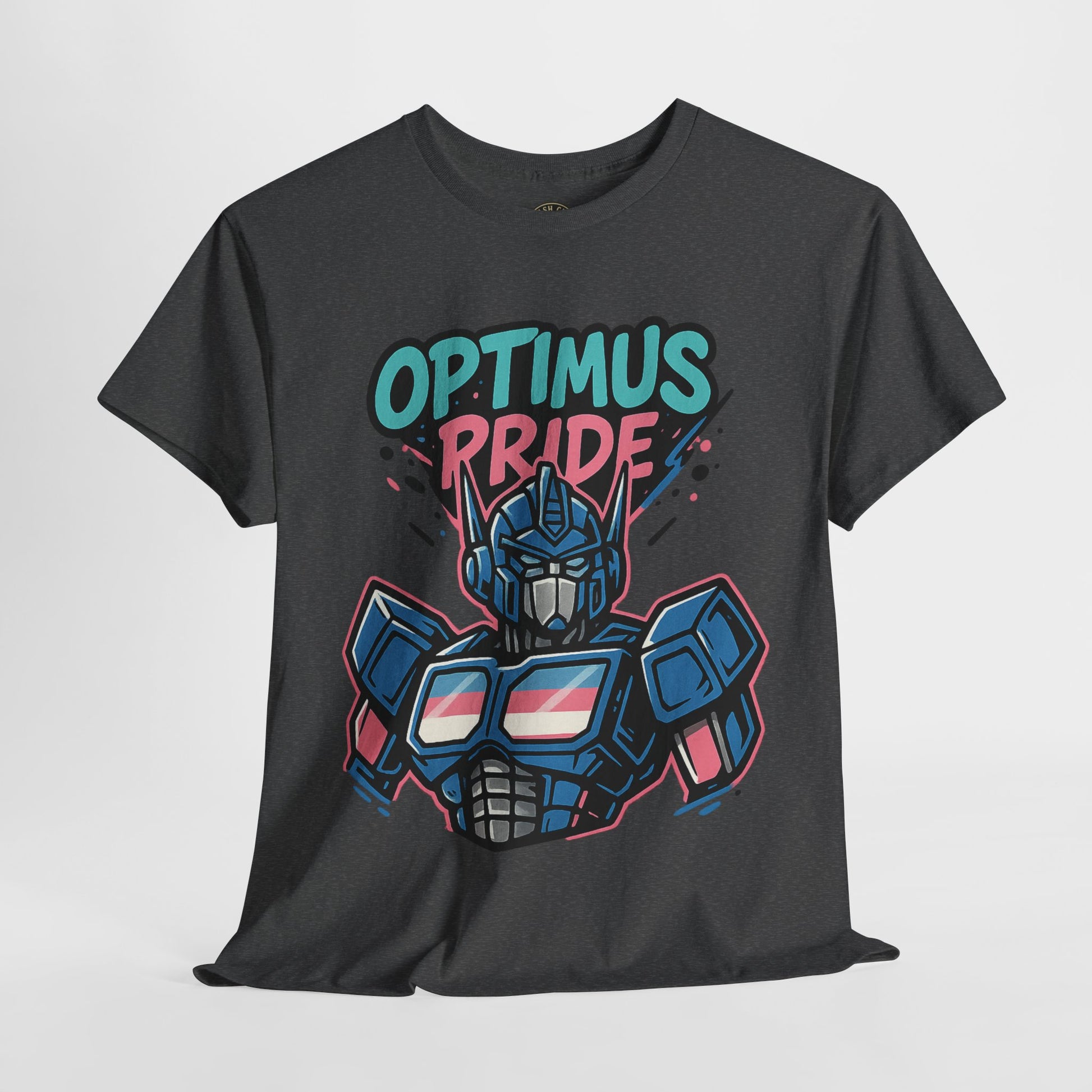 Optimus Pride T-Shirt – Trans Pride Robot Graphic Tee | Gildan 5000 Unisex Shirt