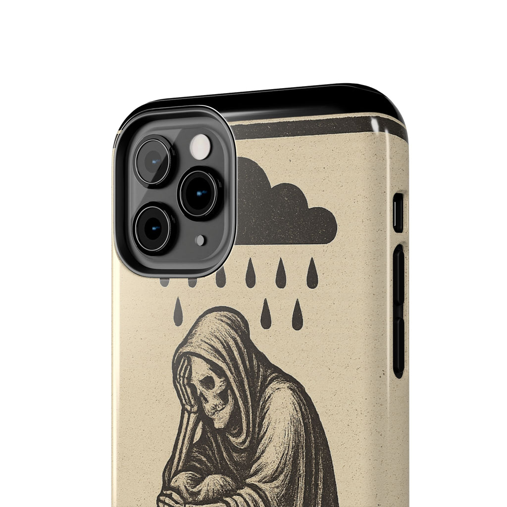 Dark Humor Phone Case, Goth iPhone Cover, Macabre Gift, Depression Art Case, Unique Phone Protector