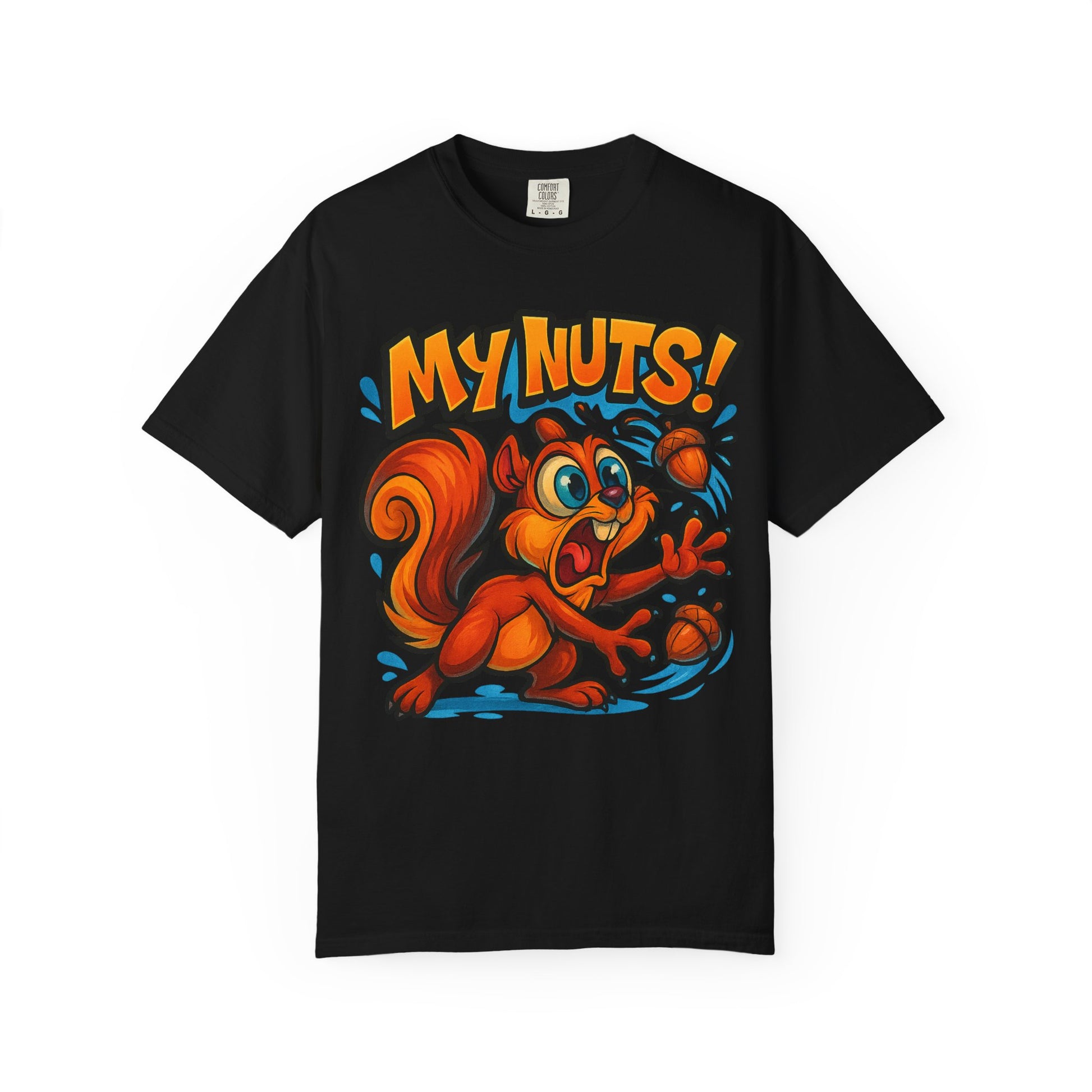 My Nuts! Squirrel Shirt – Funny New School Tattoo Style Tee | Gildan 5000