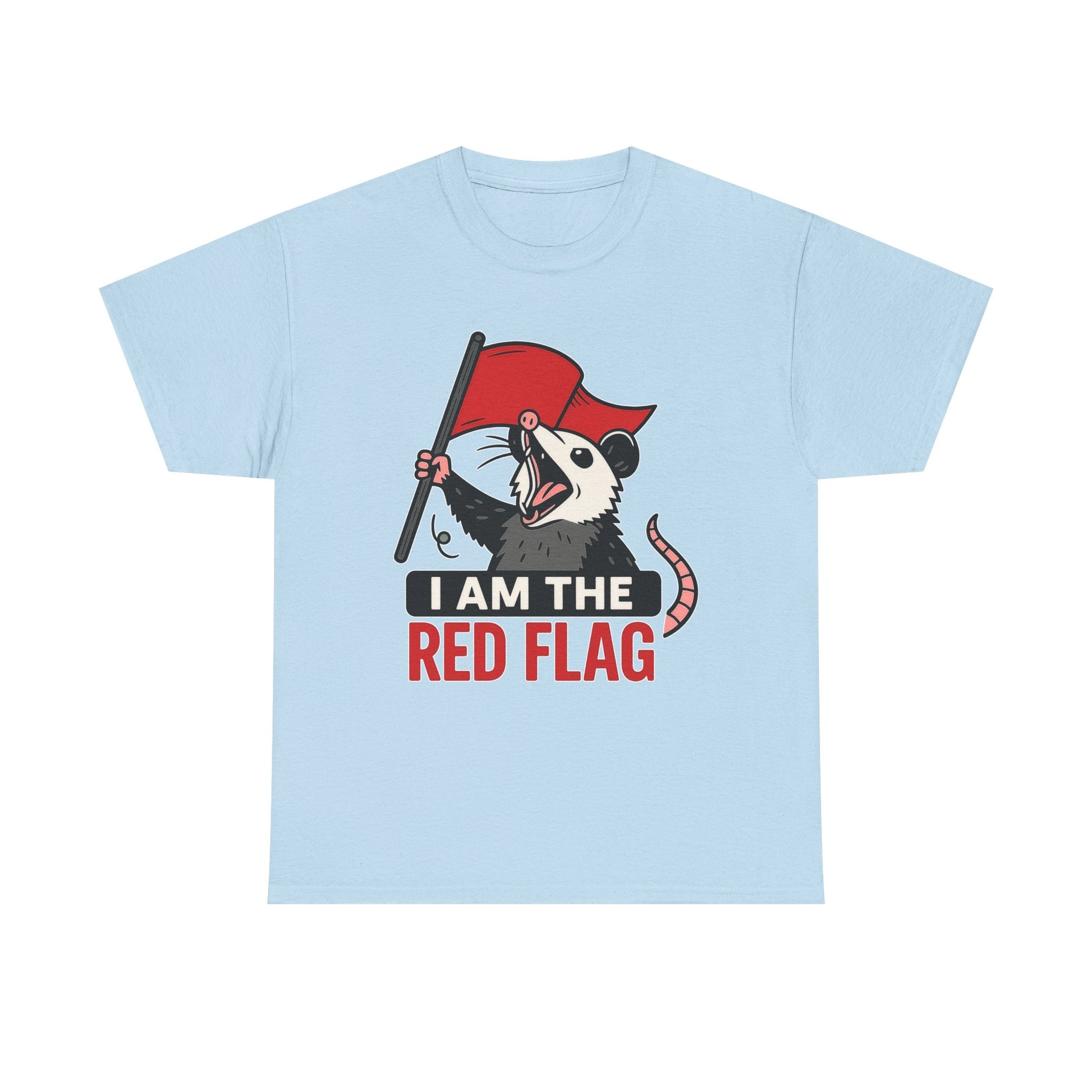 T-Shirt — "I Am The Red Flag" Possum Graphic Tee