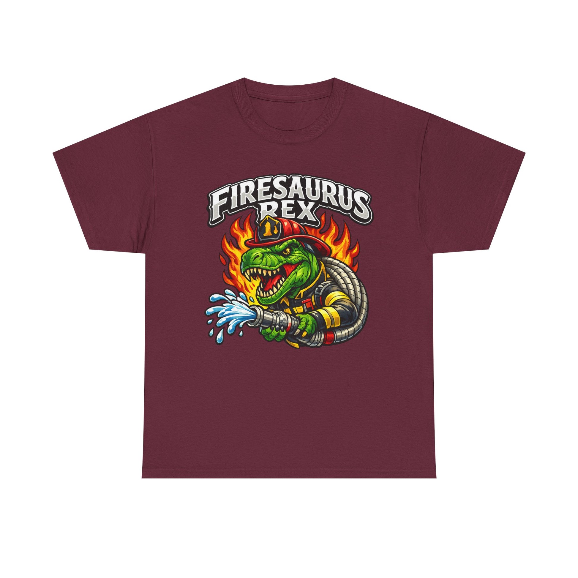 Firesaurus Rex T-Shirt — Funny Firefighter Dinosaur Tee