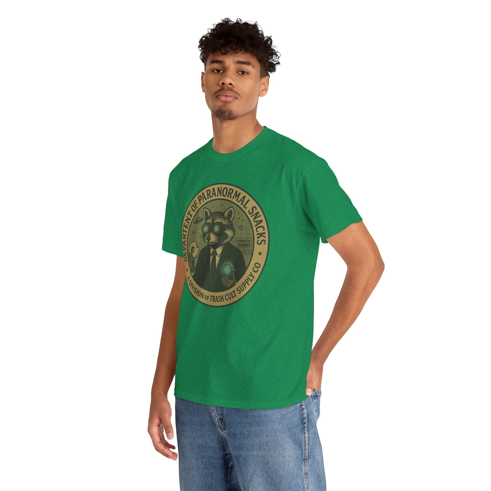 Department of Paranormal Snacks Shirt – Trash Cult Supply Co – Vintage Cryptid Division Tee – Gildan 5000