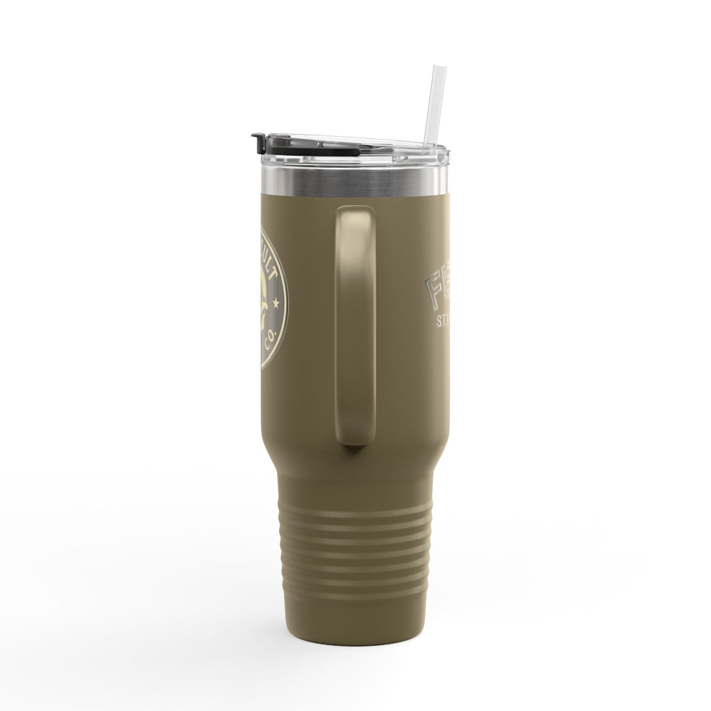 40oz Insulated Travel Mug with Handle – Leak-Proof Stainless Steel Tumbler for Hot & Cold Drinks | Trash Cult / FERAL Edition