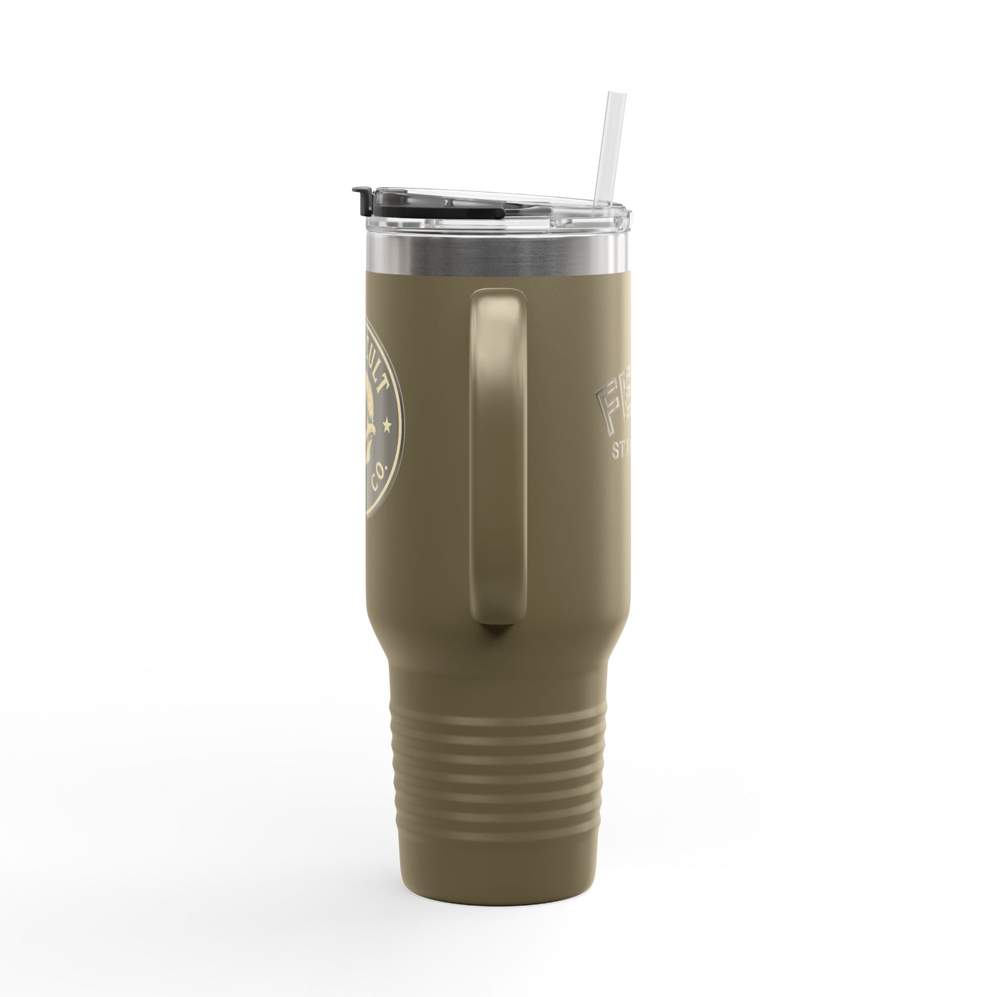 40oz Insulated Travel Mug with Handle – Leak-Proof Stainless Steel Tumbler for Hot & Cold Drinks | Trash Cult / FERAL Edition