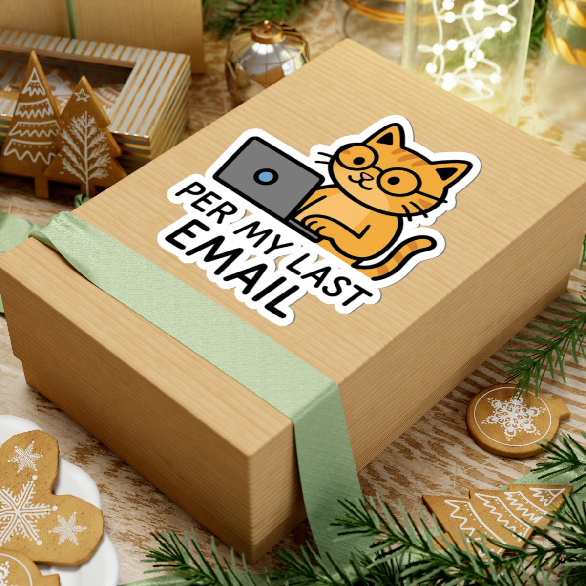 Funny Cat Laptop Stickers, Perfect for Office Humor, Gifts for Cat Lovers, Decorative Vinyl, Planner Accessories, Gift Wrap