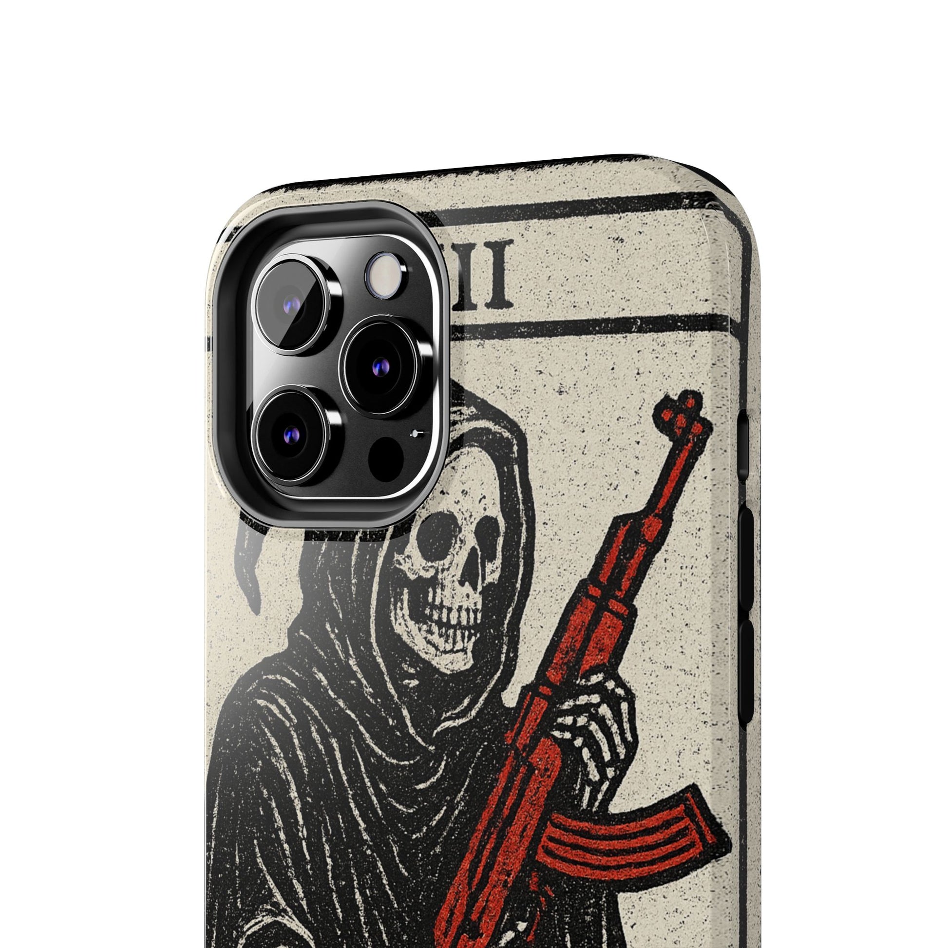 Grim Reaper Phone Case, Tough Phone Case for Gamers, Unique Smartphone Accessories, Halloween Decor, Death-Inspired Gift