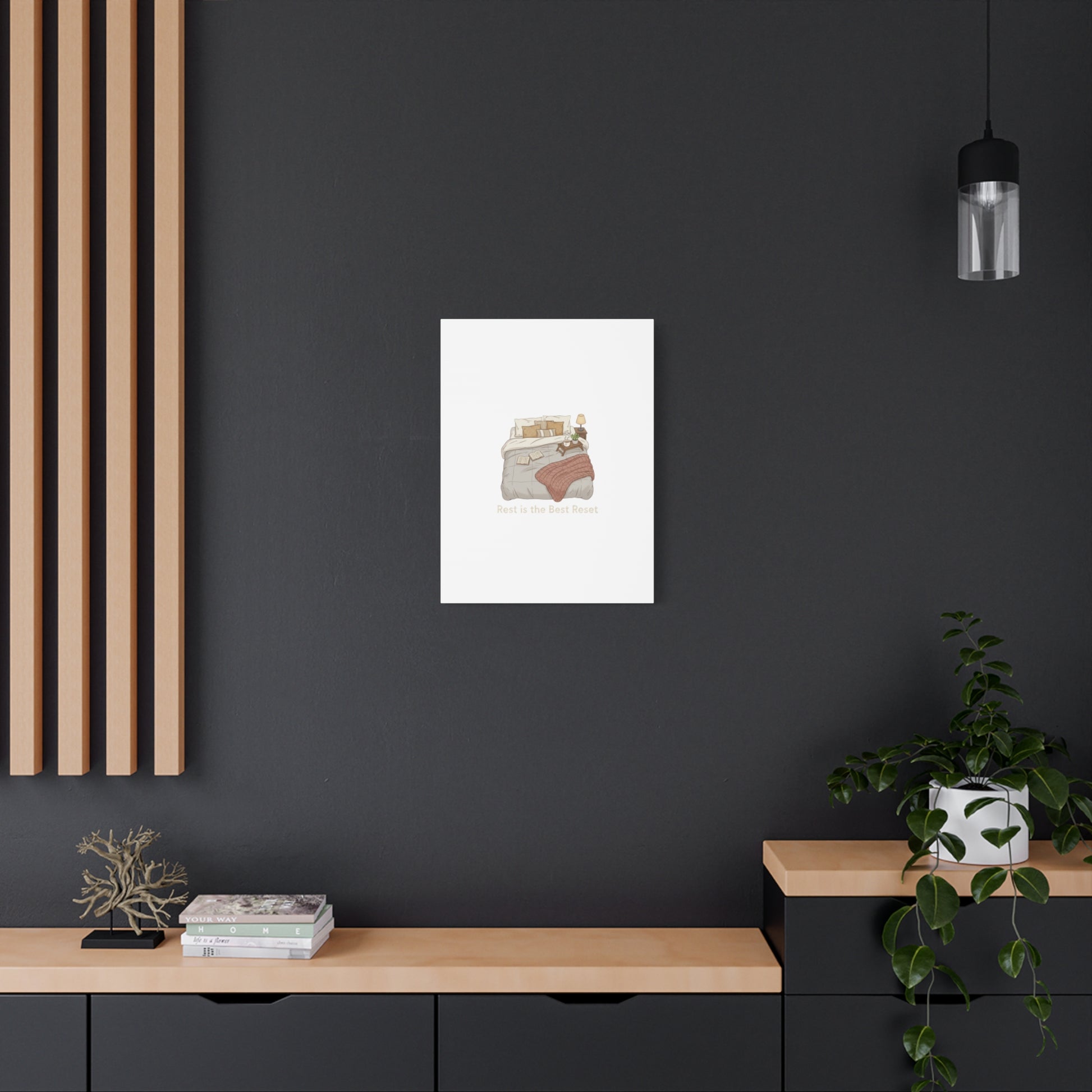 Rest is the Best Reset Canvas | sleepy humor, restful vibes