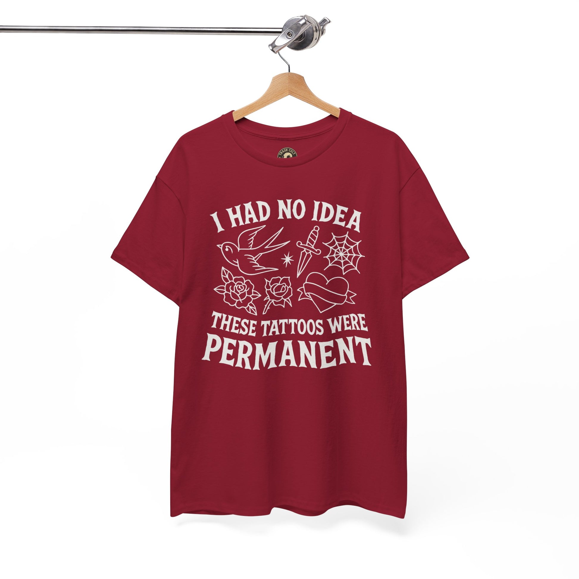 I Had No Idea These Tattoos Were Permanent Shirt – Funny Tattoo Flash Tee – Gildan 5000