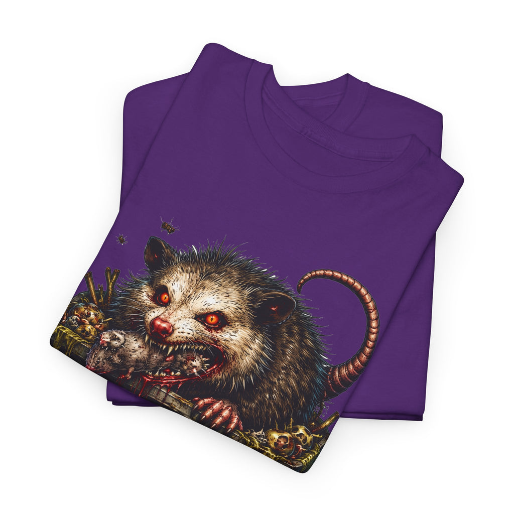 Opossum Trash Cult Tee — Vintage Grunge Wildlife Graphic T-Shirt