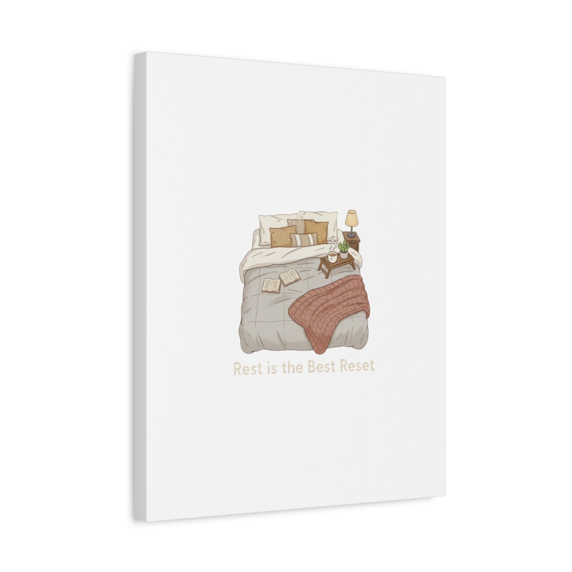 Rest is the Best Reset Canvas | sleepy humor, restful vibes