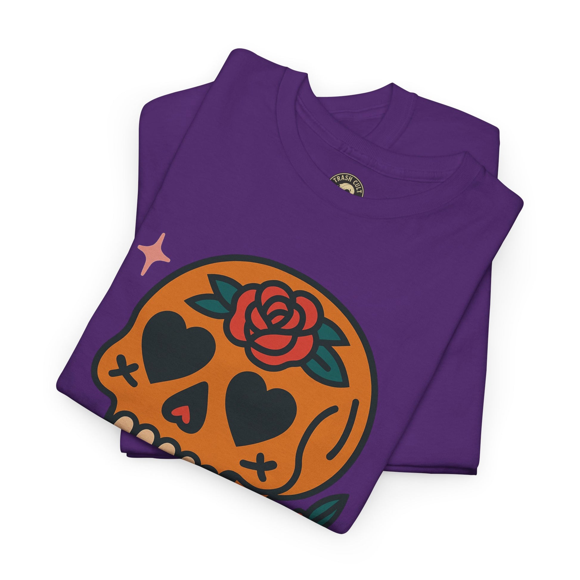 Sugar Skull T-Shirt – Trash Cult Supply Co. – Gildan 5000 Heavy Cotton Tee