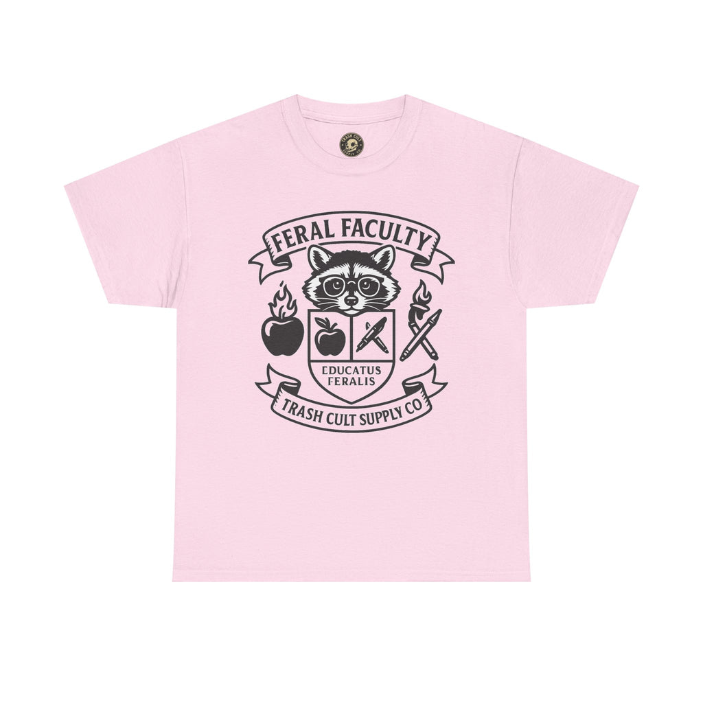 Feral Faculty Tee, Fun Teacher Shirt, Animal Lover Gift, Cool Graphic Tee, Casual Everyday Wear, Unisex Cotton T-Shirt