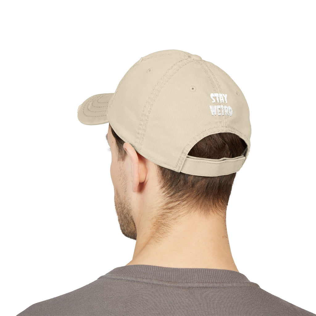 FERAL Distressed Dad Hat – Stay Weird Vintage Cap
