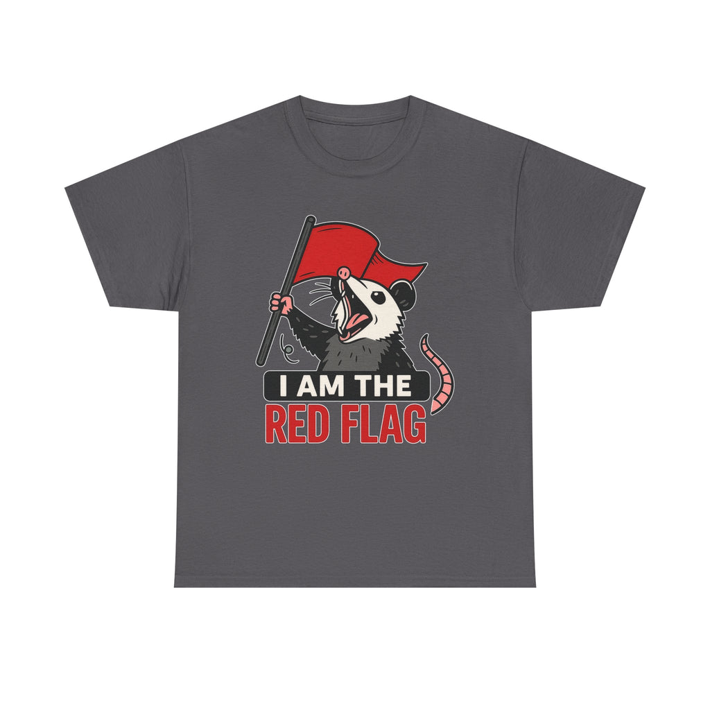 T-Shirt — "I Am The Red Flag" Possum Graphic Tee