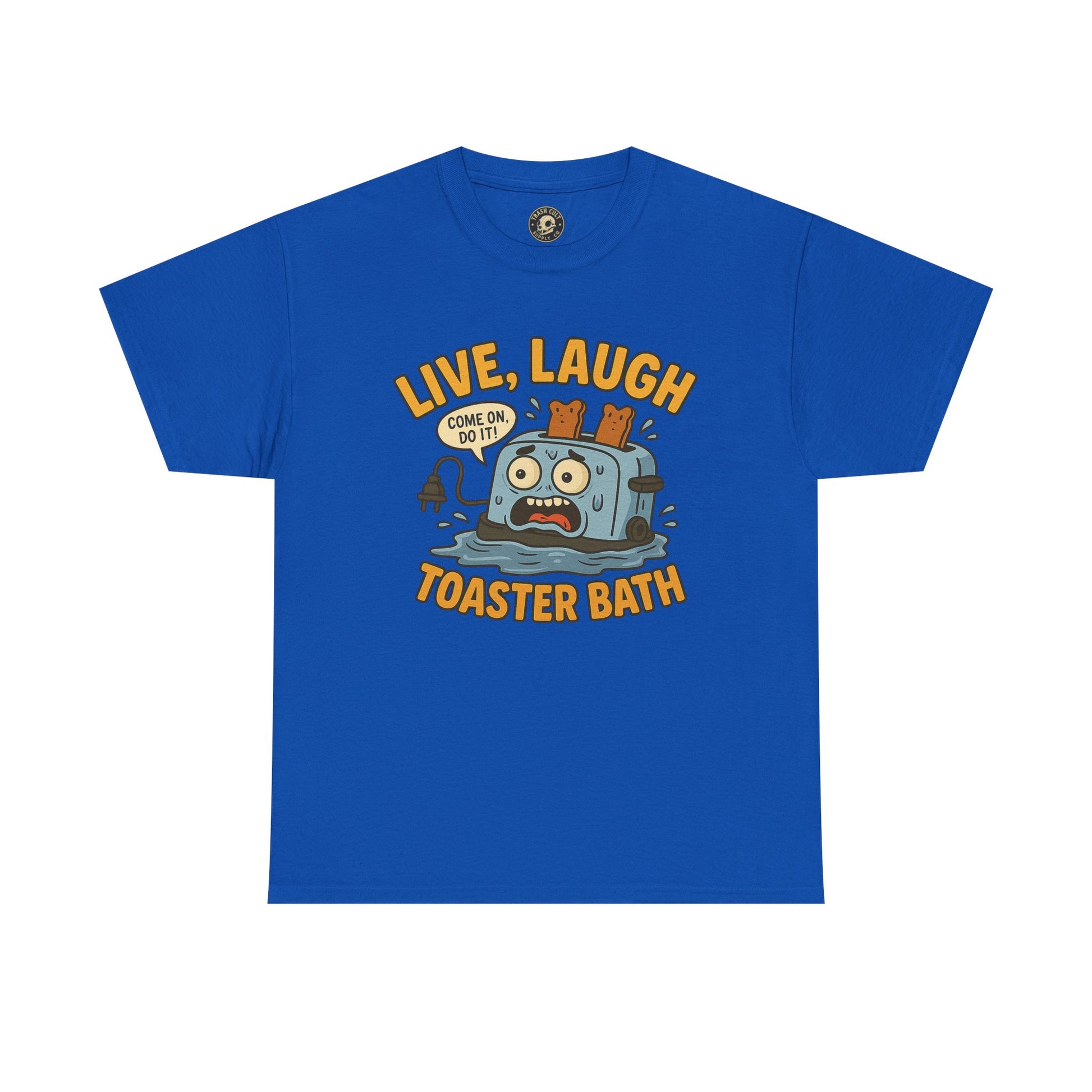 Funny Toaster Bath Tee, Humorous Unisex Shirt, Gift for Friends, Lightweight Cotton Tee, Birthday Party Outfit