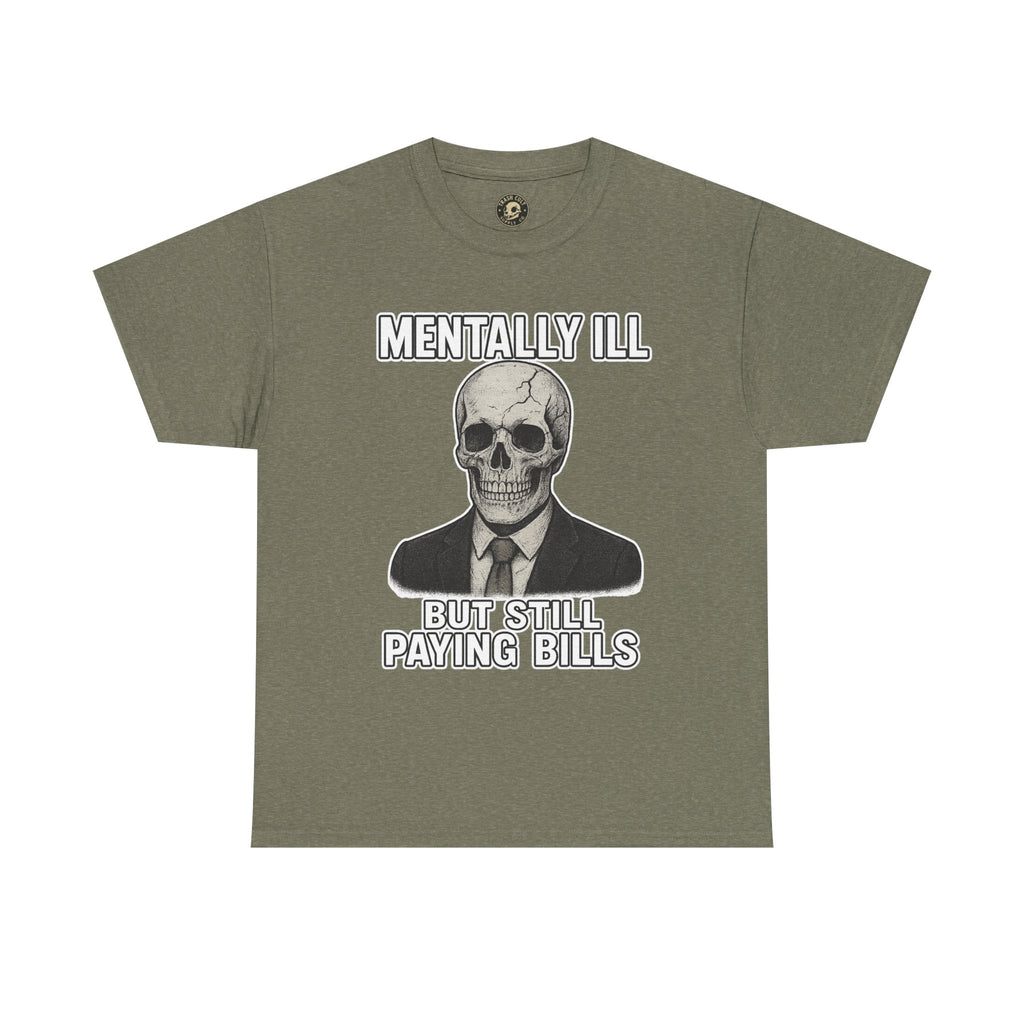 Mental Health Awareness Tee, Unisex Skull Shirt, Funny Graphic Tee, Quirky Casual Wear, Gifts for Friends, Halloween Apparel