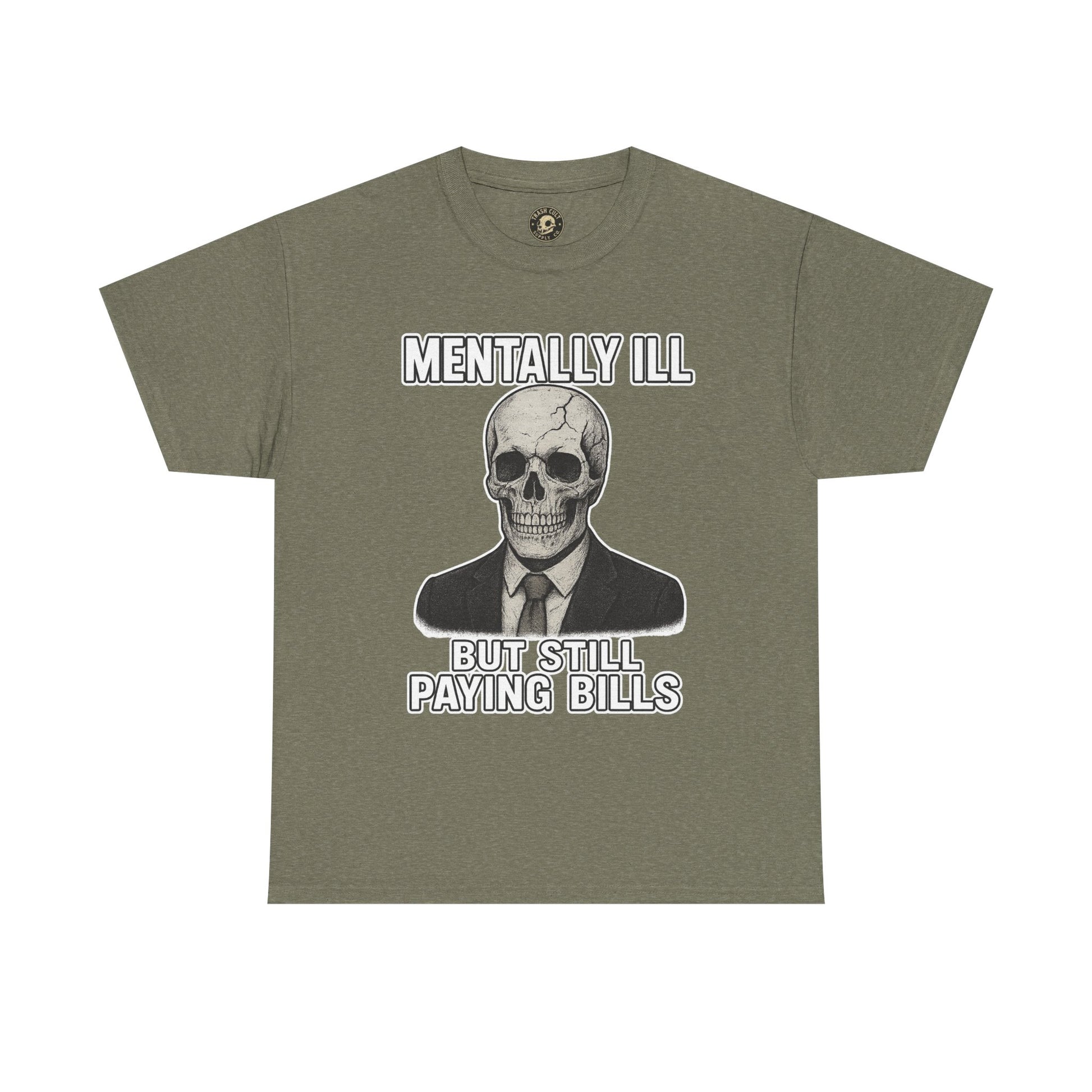 Mental Health Awareness Tee, Unisex Skull Shirt, Funny Graphic Tee, Quirky Casual Wear, Gifts for Friends, Halloween Apparel