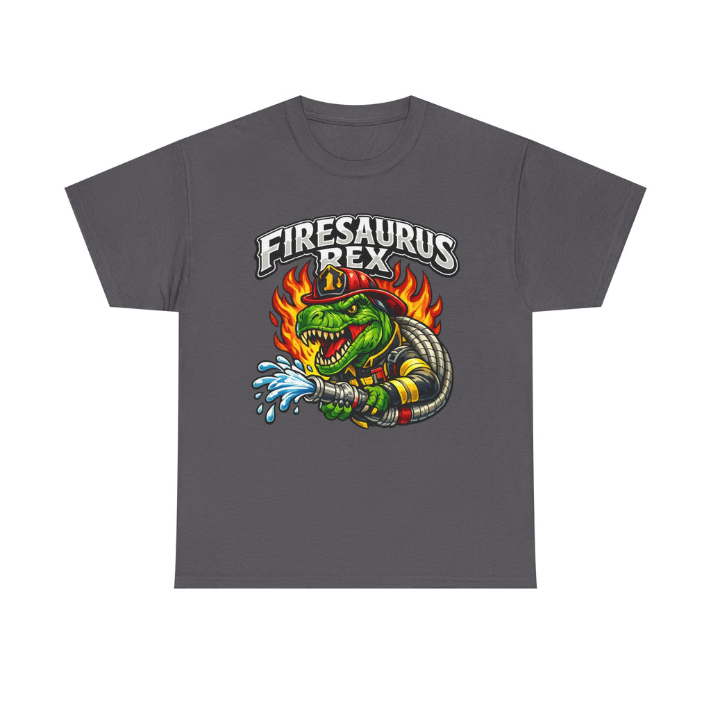 Firesaurus Rex T-Shirt — Funny Firefighter Dinosaur Tee