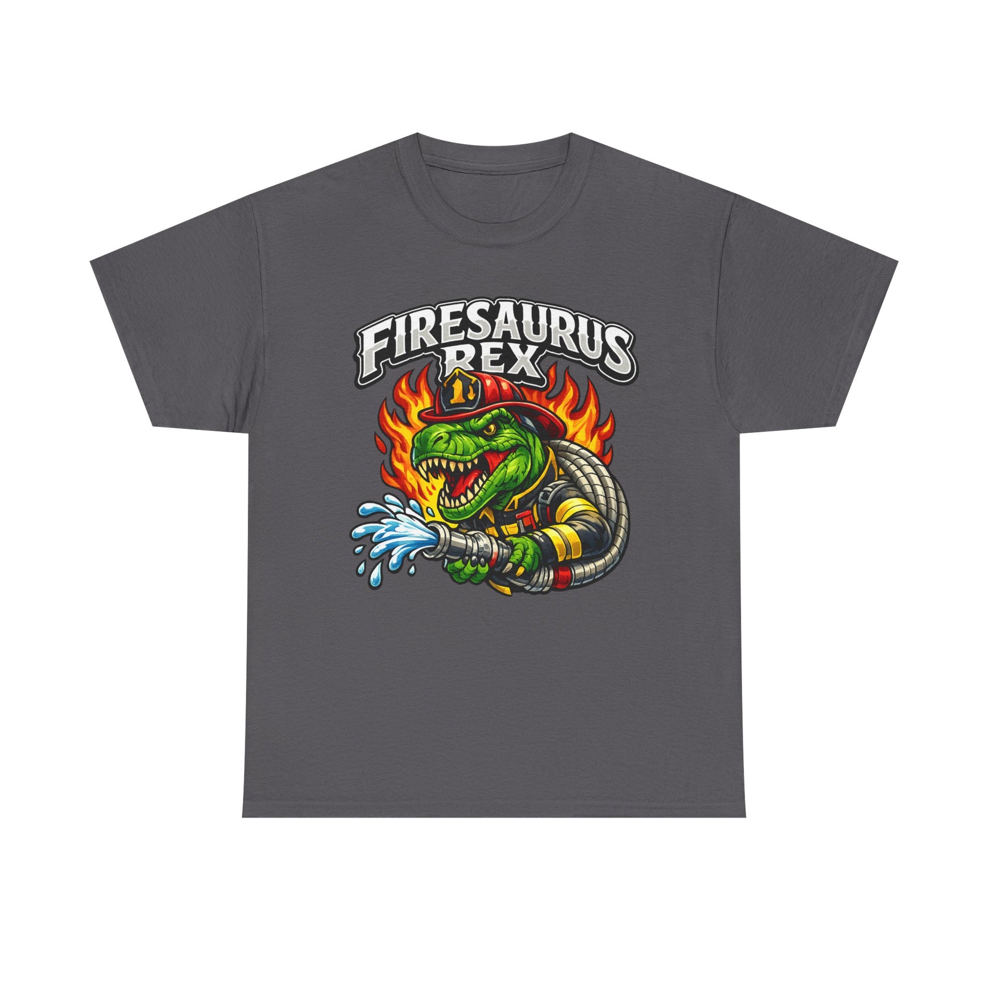 Firesaurus Rex T-Shirt — Funny Firefighter Dinosaur Tee