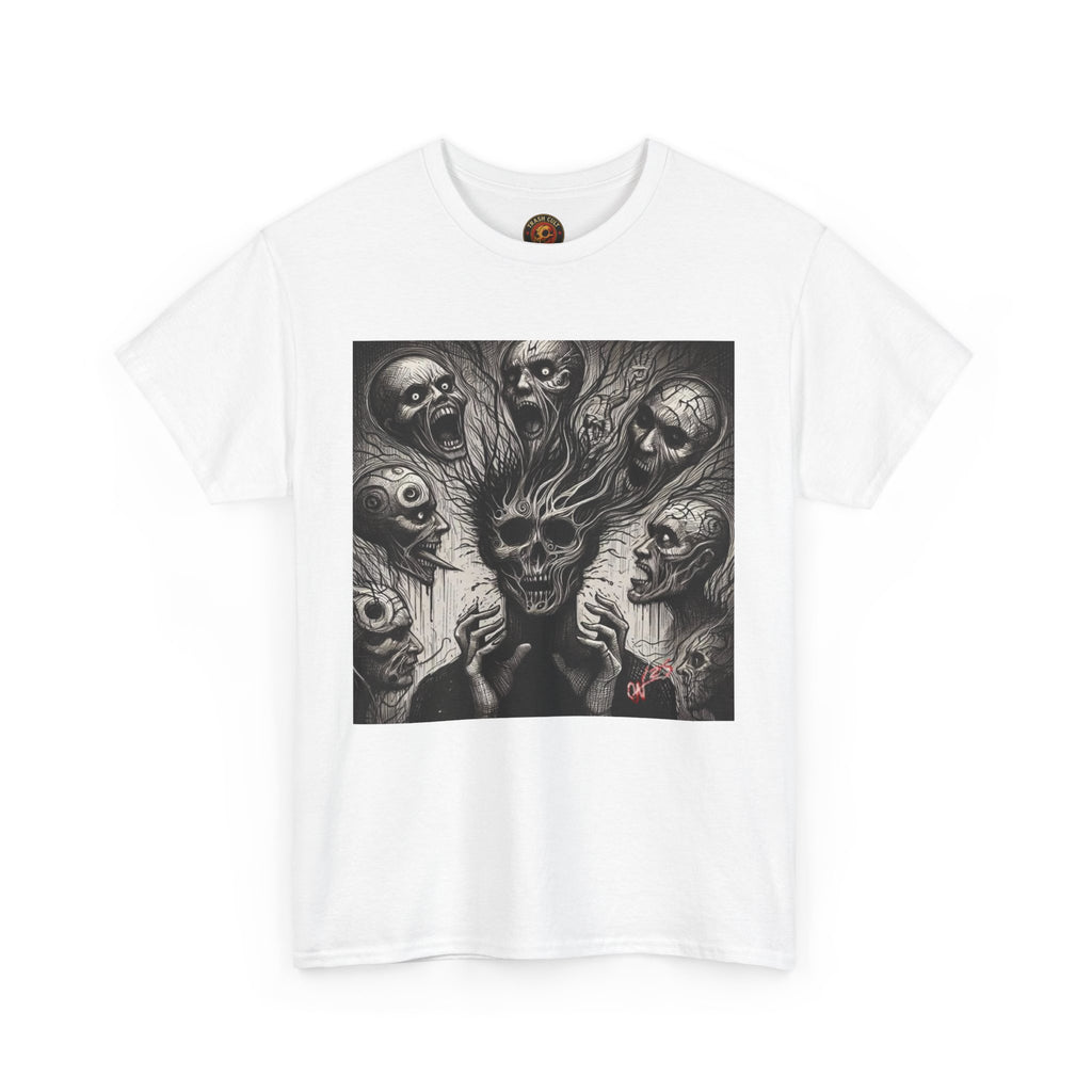 Xian Allen x Trash Cult Shirt – “Voices in the Void” | Horror Skull Scream T-Shirt