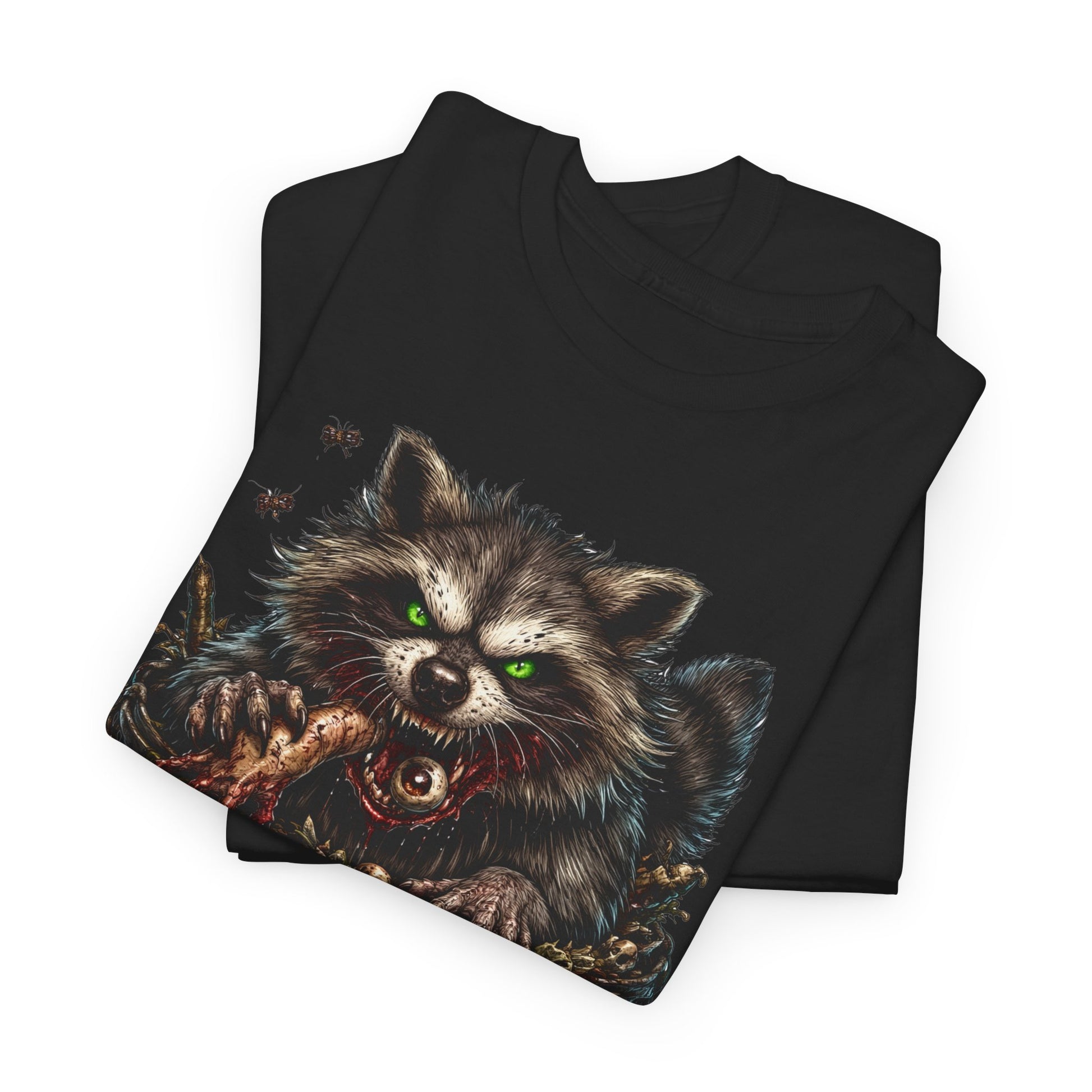 Raccoon 'Trash Cult Supply Co.' Graphic Tee — Vintage Grunge Animal Streetwear