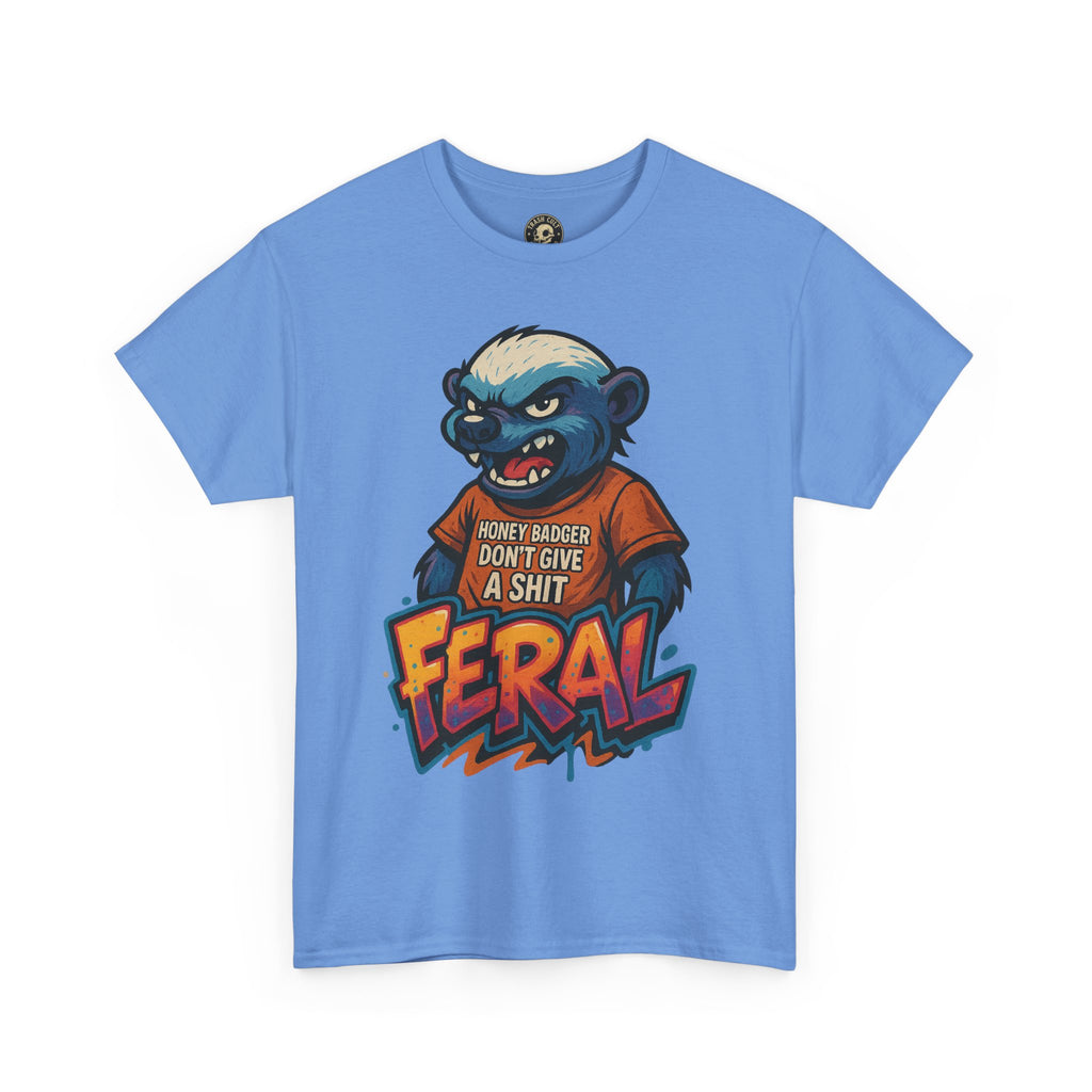 Feral Graphic Tee, Unisex Heavy Cotton T-Shirt for Casual Wear, Gift for Animal Lovers, Unique Streetwear, Funny Graphic Shirt