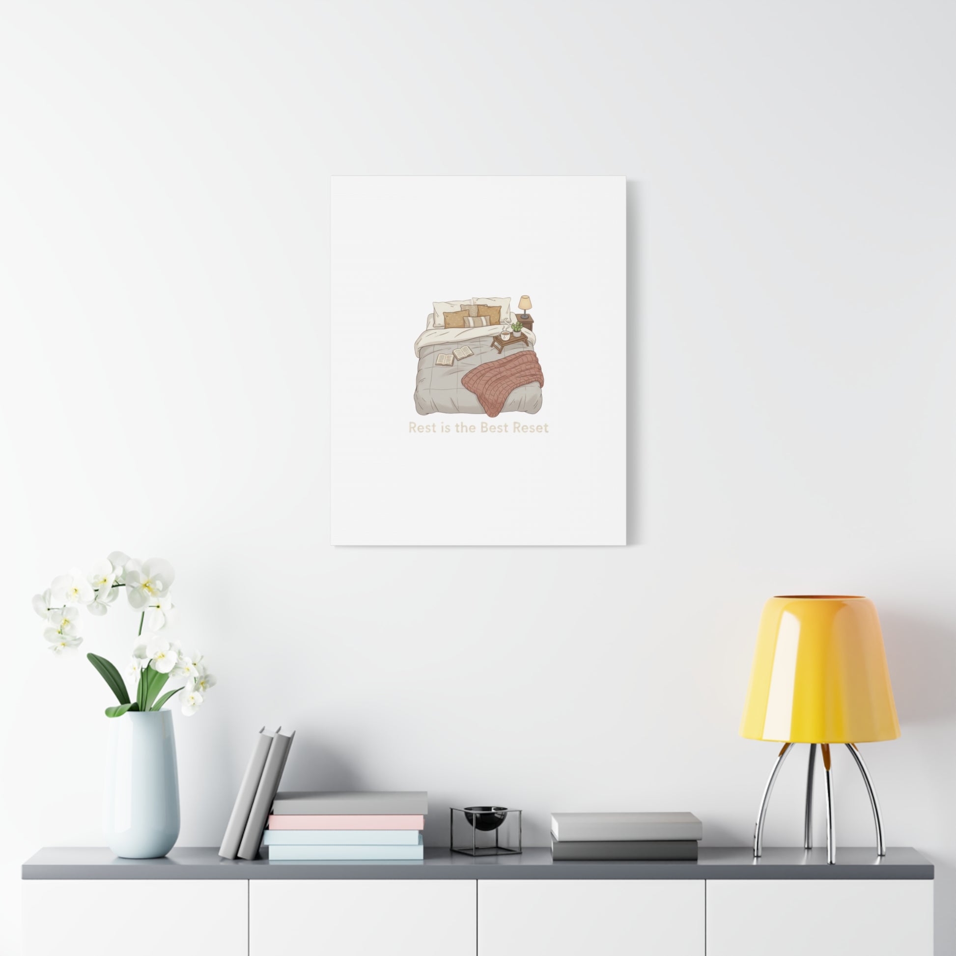 Rest is the Best Reset Canvas | sleepy humor, restful vibes